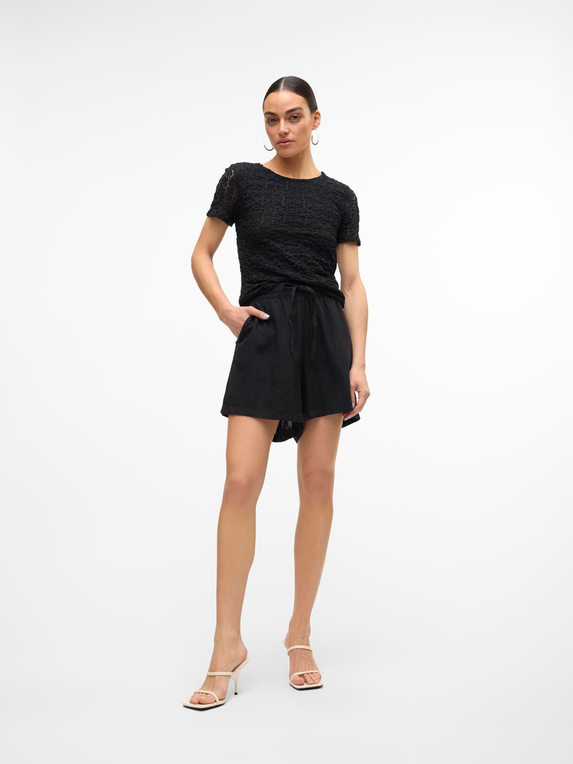 Vero Moda Shorts »VMLINN LINEN SHORTS WVN NOOS«  mit Leinen