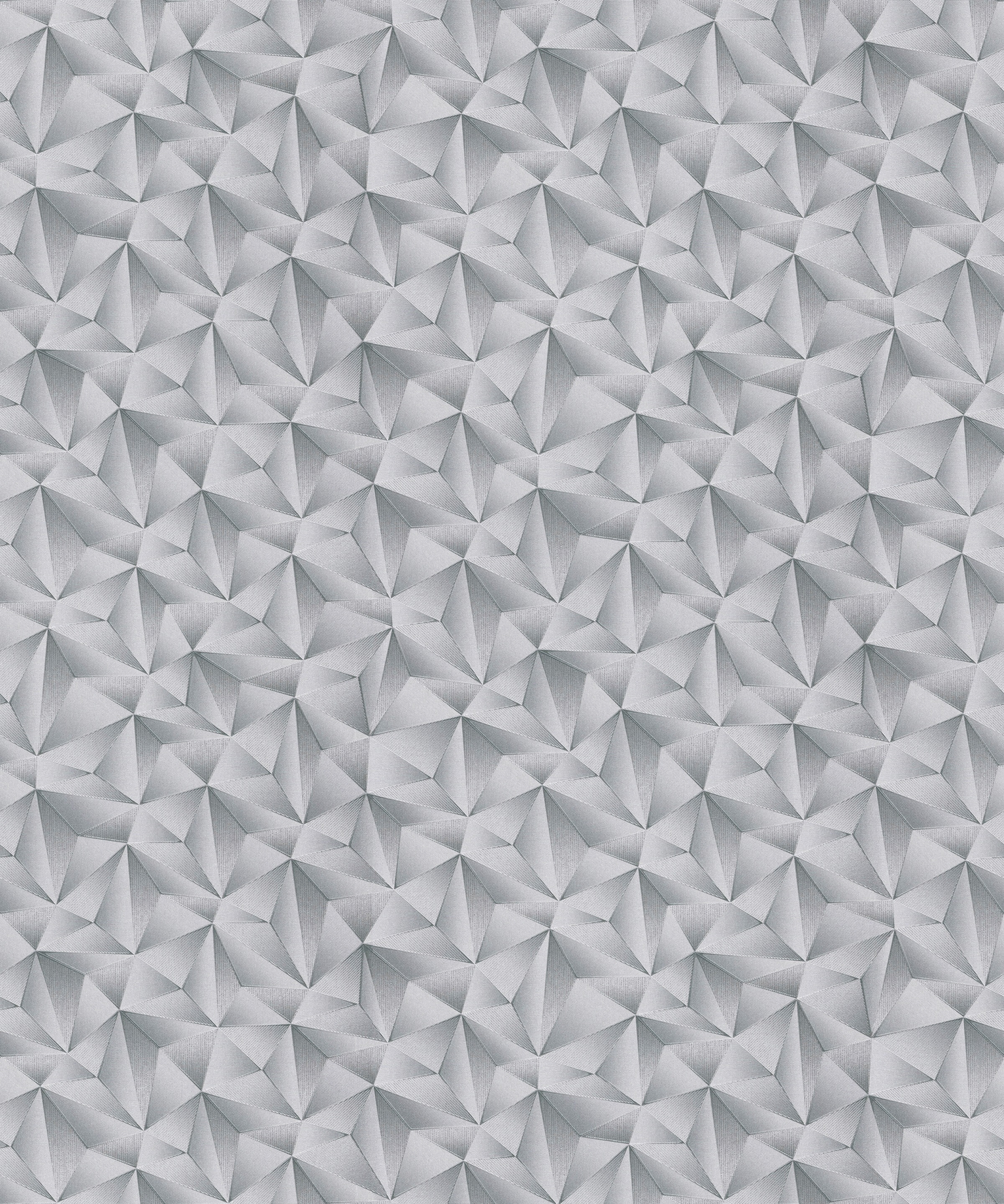 Bricoflor 3D Illusion Tapete Geometrisch Silber Vliestapete mit Metallic Ef günstig online kaufen