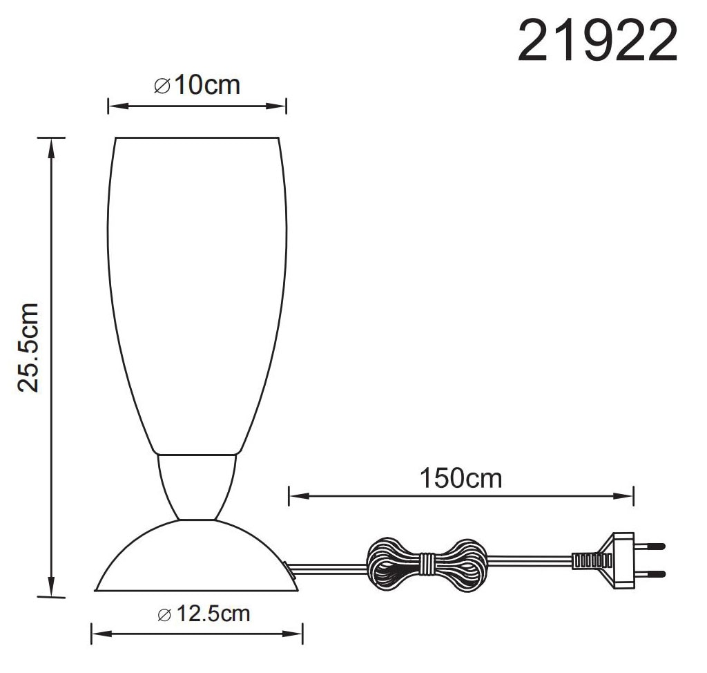 GLOBO LIGHTING Tischleuchte »AURIGA« E14 1 Stk. Tischlampe Nachttischlampe Deko-Tischleuchte Schlafzimmer
