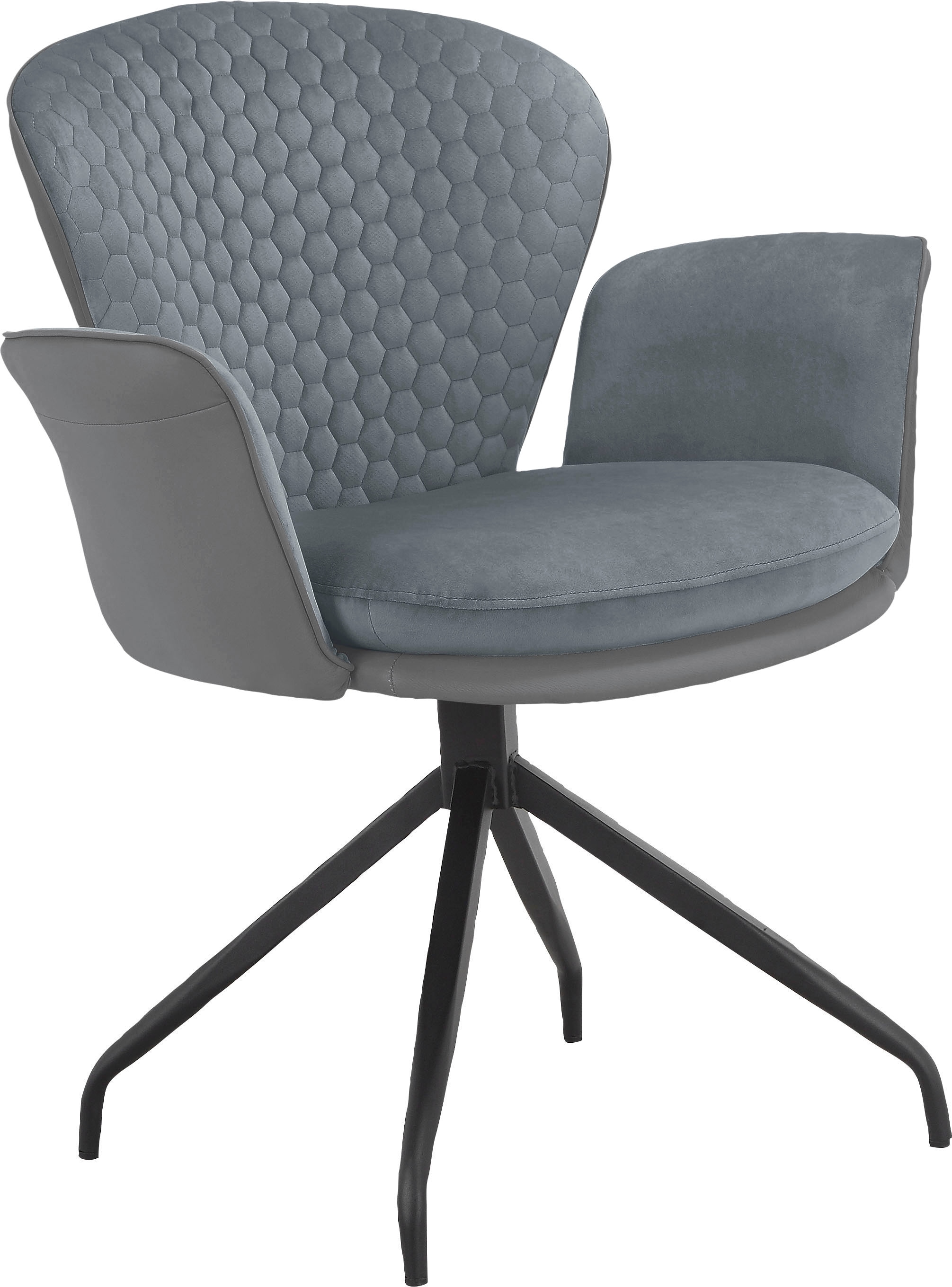 PLACES OF STYLE Esszimmerstuhl »Leonidas« () 2 Stk. Kunstleder   Velourssto günstig online kaufen