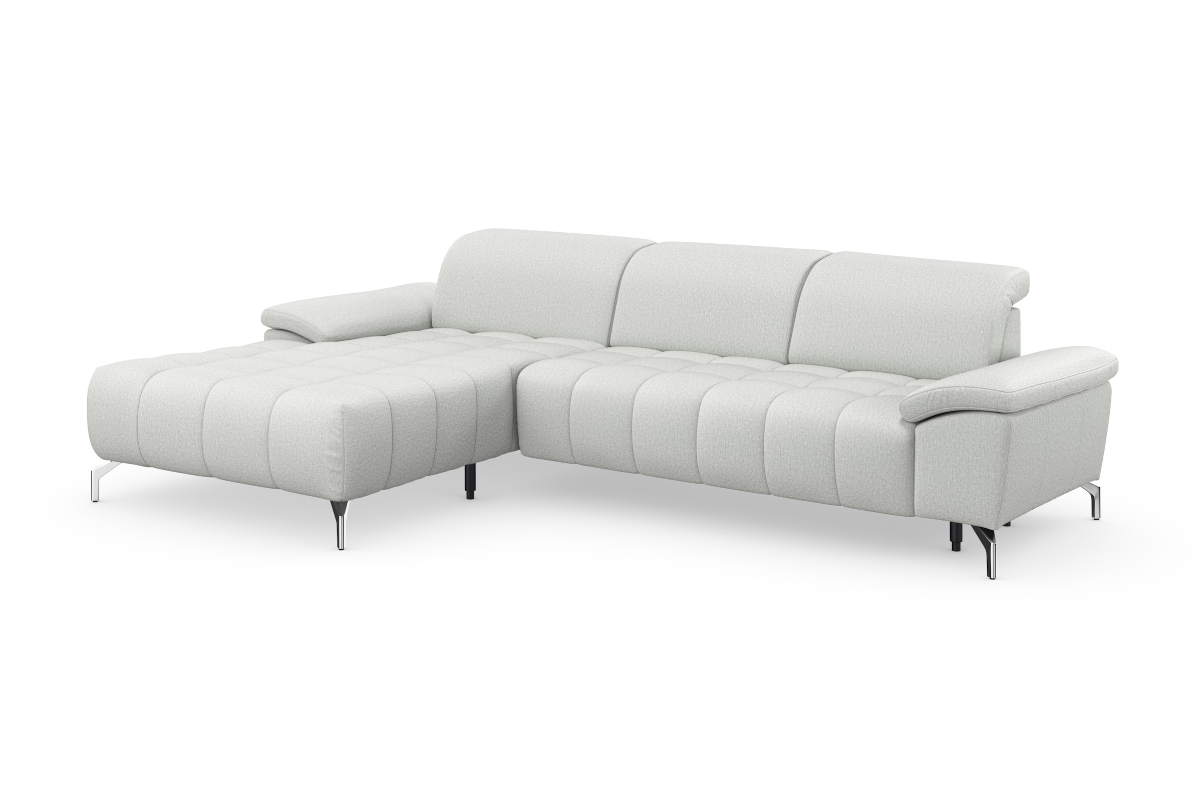 sit&more Ecksofa »Cool L-Form«, wahlweise mit Kopfteilverstellung und Vorziehsitz, motorisch