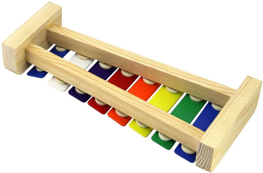 Clifton Spielzeug-Musikinstrument »Metallophon«, mit 8 Tönen und Kinderlieder CD, Karaoke CD mit Heft