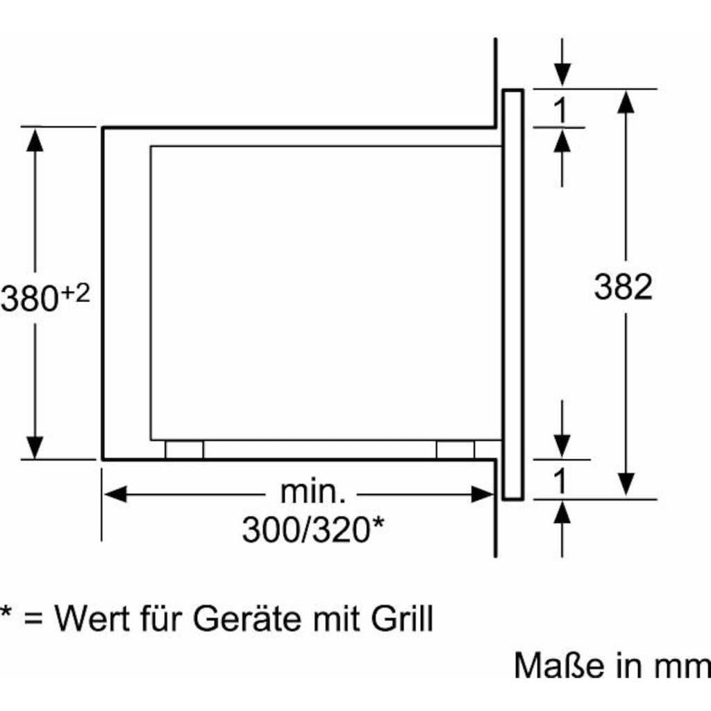 NEFF Einbau-Mikrowelle »N 50 HLAWD23N0«, Mikrowelle, 800 W