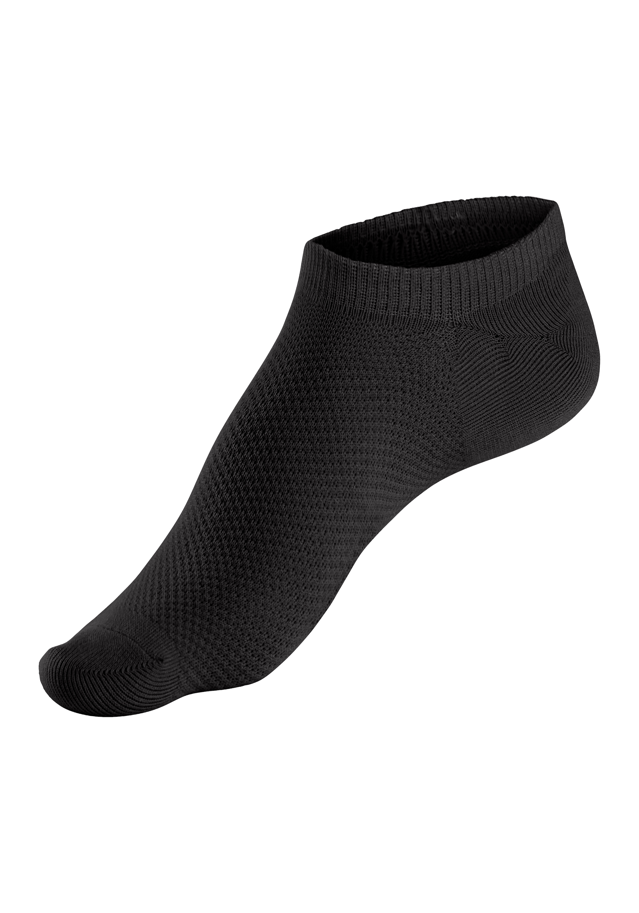 LASCANA ACTIVE Sneakersocken, (Packung, 7 Paar), mit Pikeestruktur und Silicon