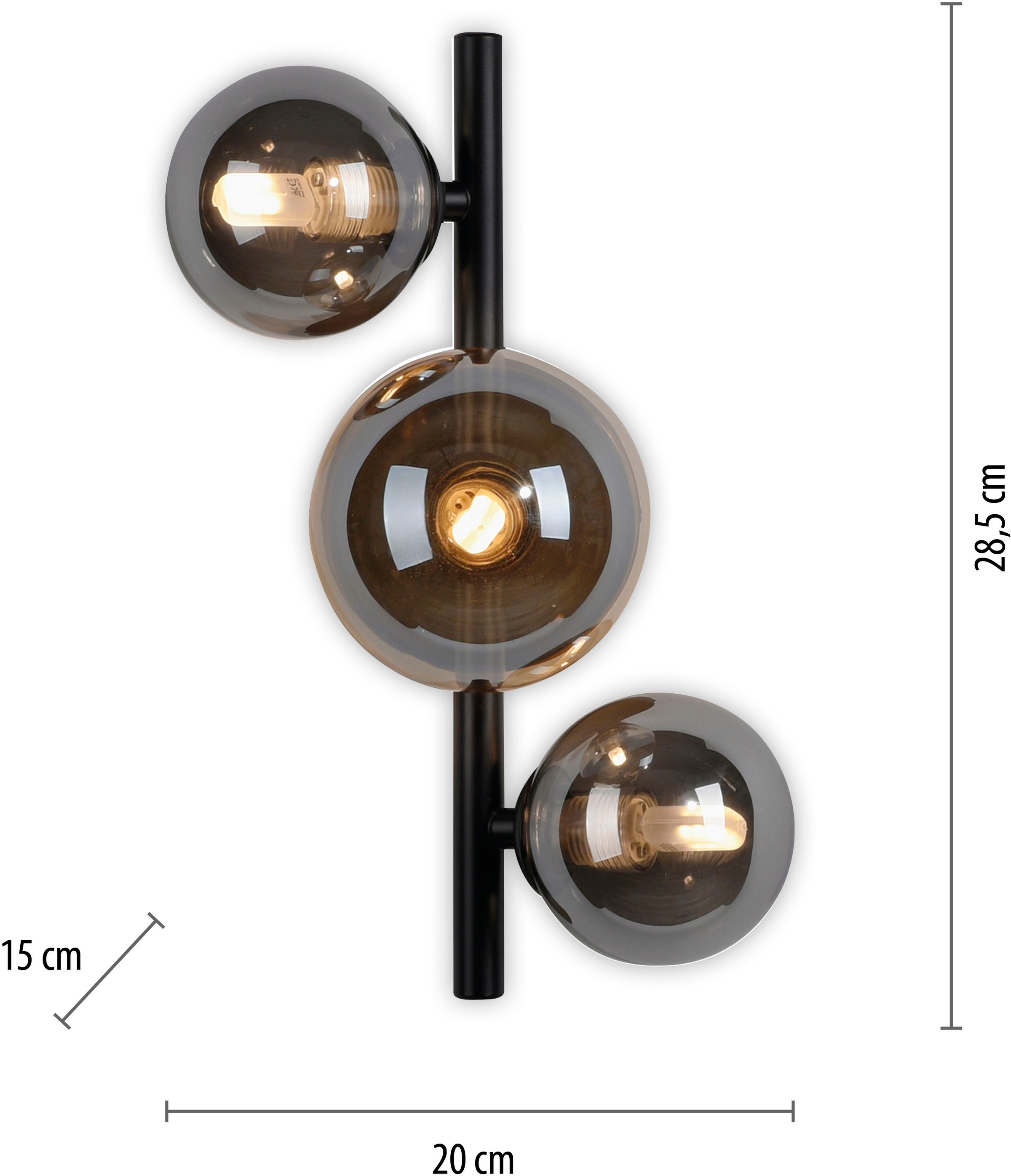 Paul Neuhaus LED Wandleuchte »POPSICLE«, 3 flammig, Leuchtmittel G9 | LED wechselbar