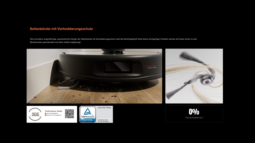 Roborock Saugroboter »Roborock Qrevo 5AE mit Wischfunktion, autom. Moppanhebung,« leistungsstarke 12.000 Pa Saugleistung, LDS-Navigationssystem,