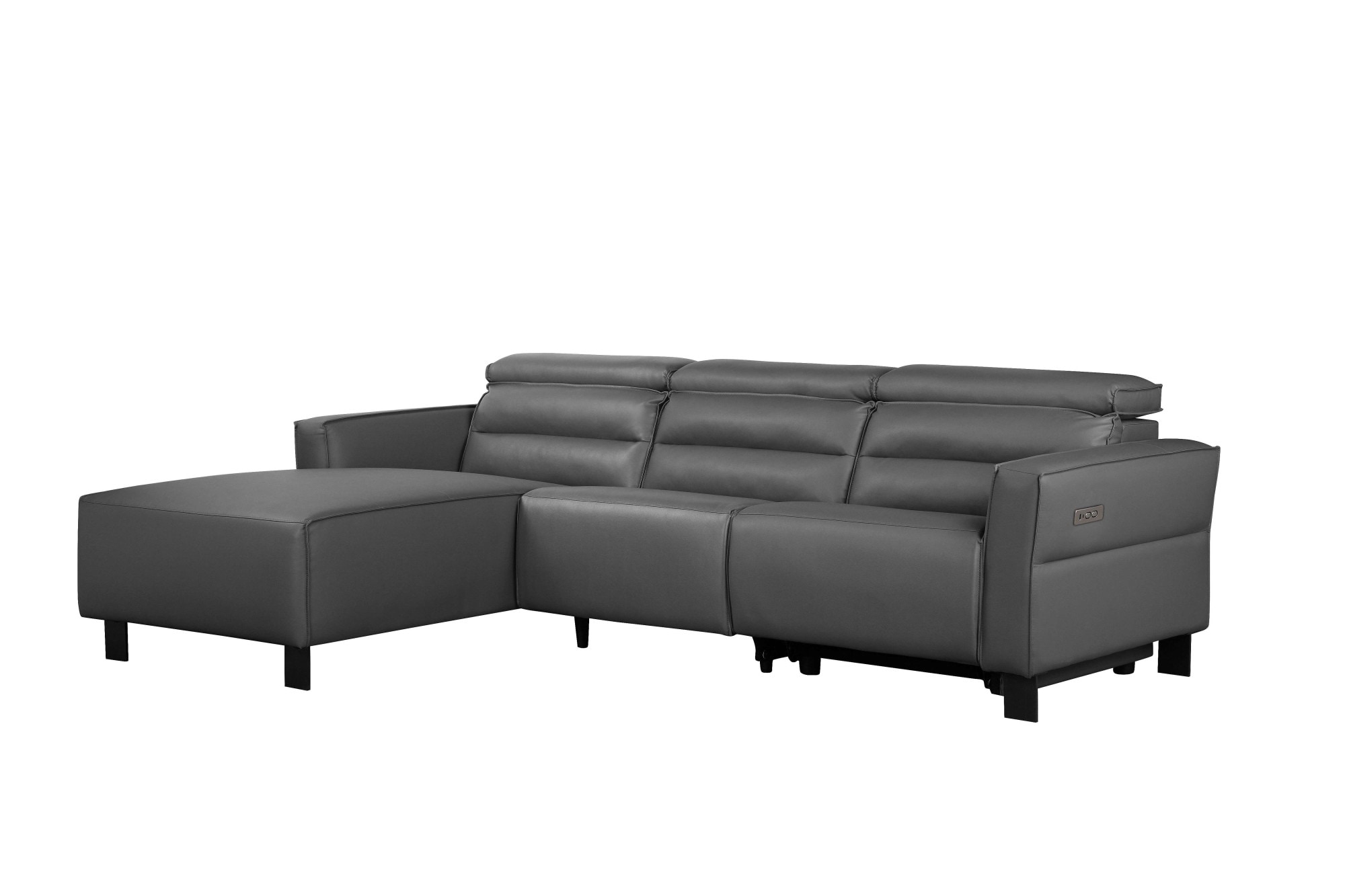 Places of Style Ecksofa »Carpari, L-Form, 263 cm, manuelle o. elektrische Relaxfunktion,«, USB A/C und Kopfteilverstellg