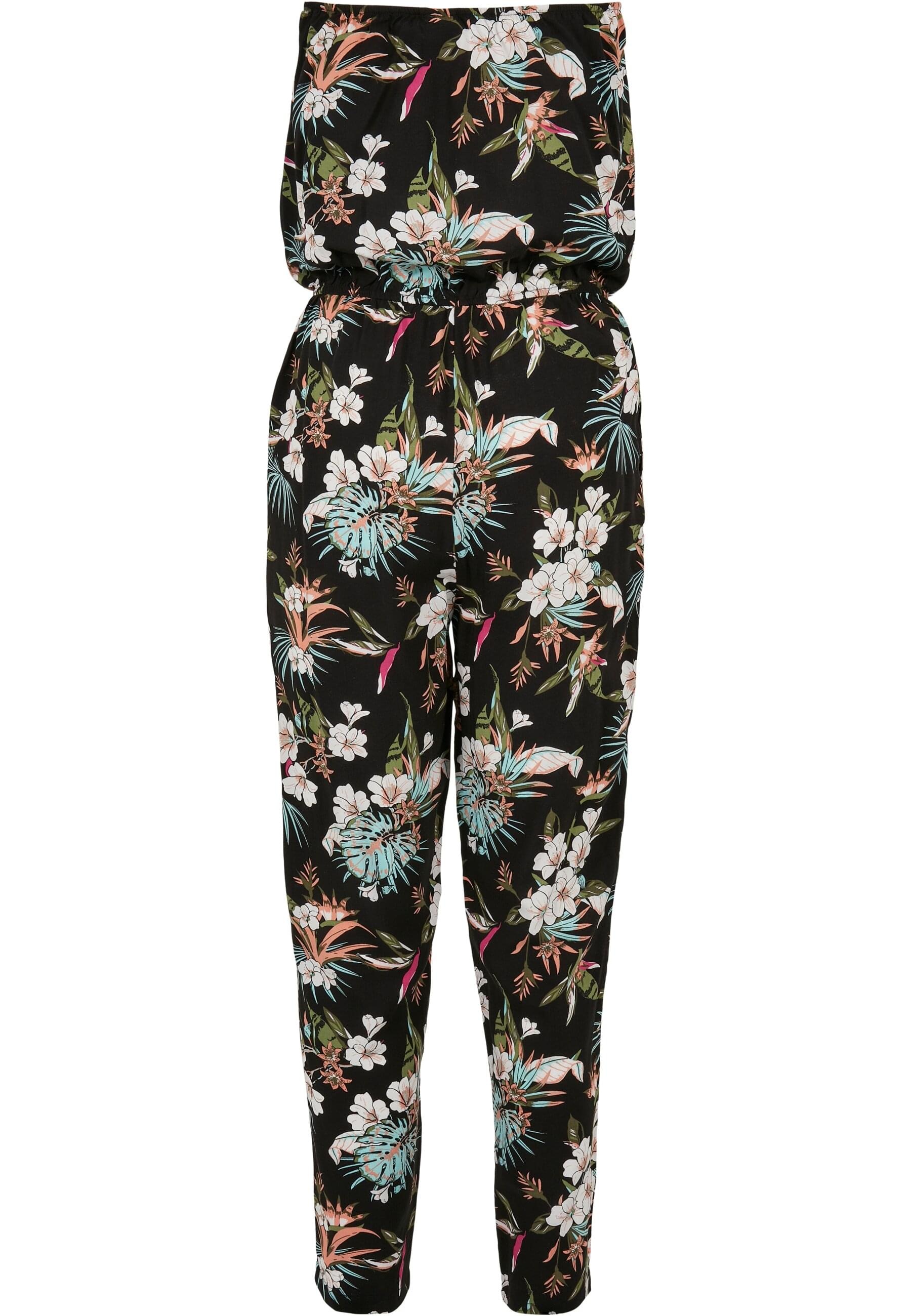 URBAN CLASSICS Jumpsuit »Urban Classics Damen Ladies Viscose Bandeau Jumpsuit« 1 Stk.