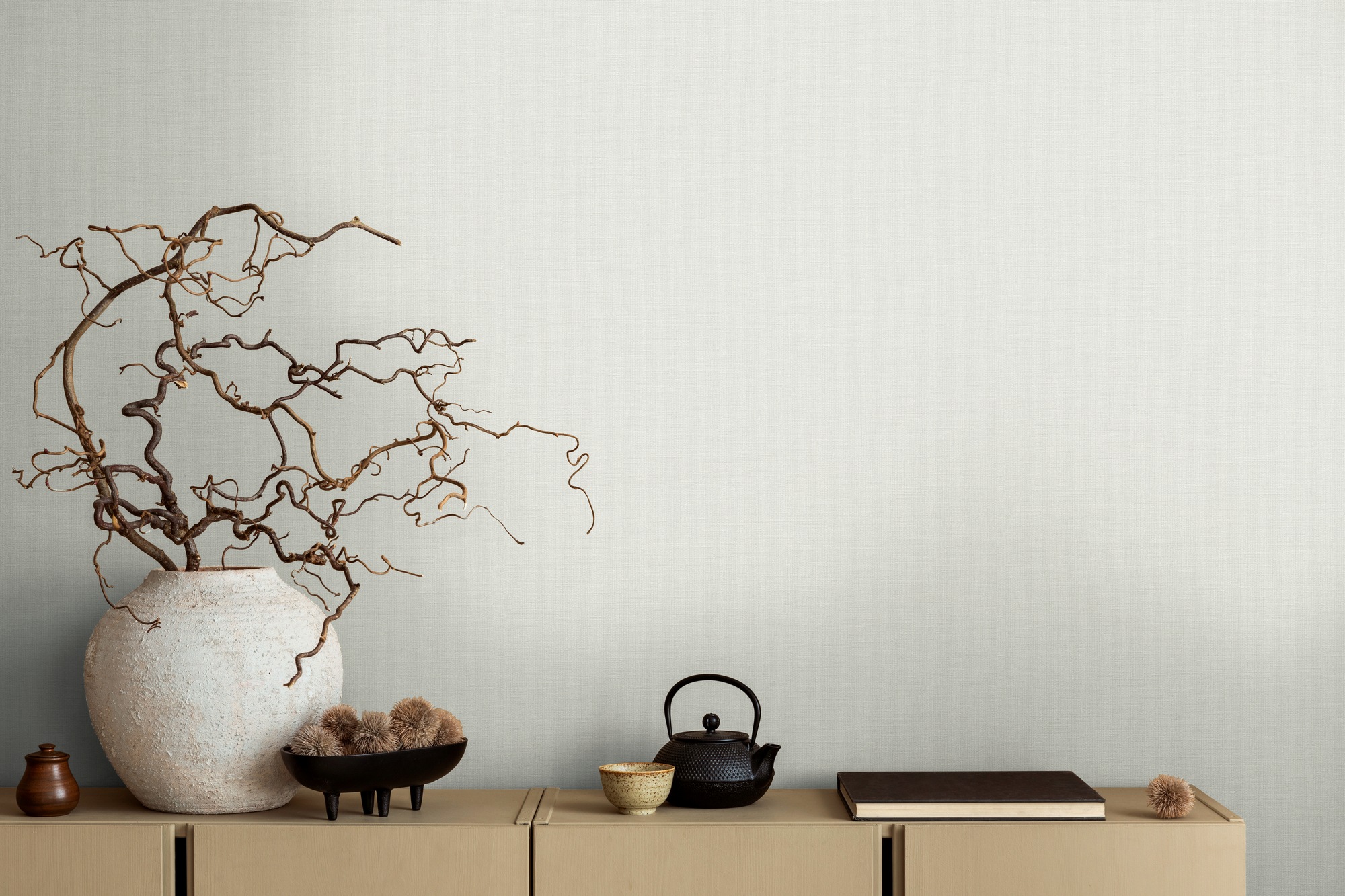 living walls Vliestapete »Michalsky 6 einfarbige Tapete Unitapete Struktur günstig online kaufen