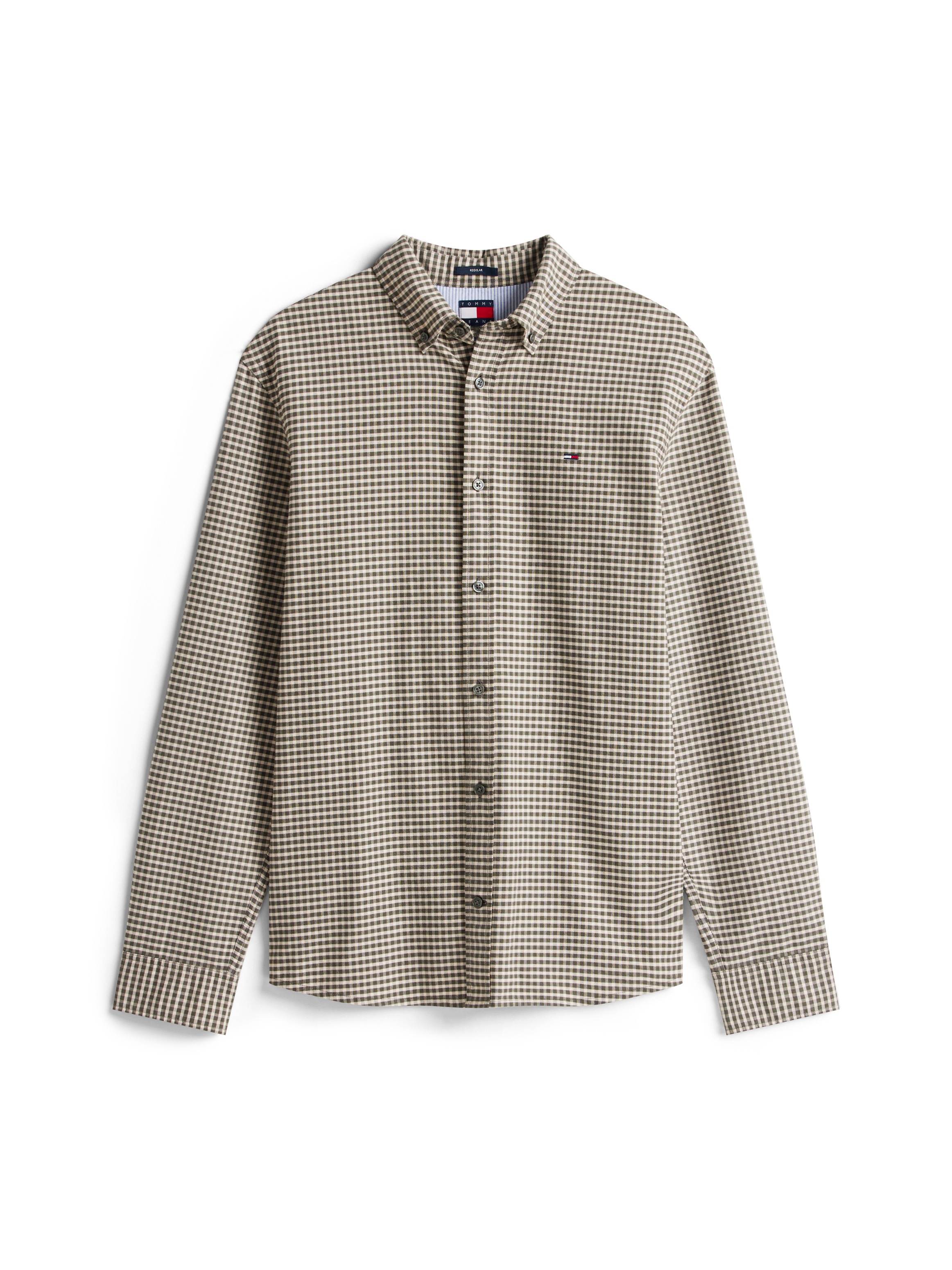 Tommy Jeans Langarmhemd »TJM OXFORD CHECK« regular fit, Karohemd, Button-down-Kragen