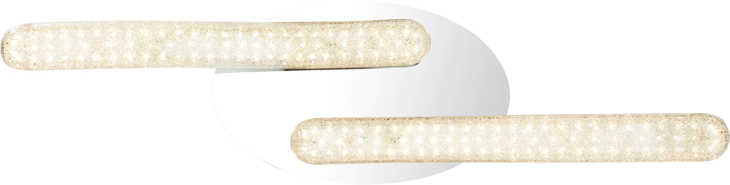 GLOBO LIGHTING LED Deckenleuchte »NABRO«, Leuchtmittel LED-Modul | LED fest integriert, Deckenlampe/Acrylkristalle/3500K/Wohnzimmer/Flur/Schlafzimmer