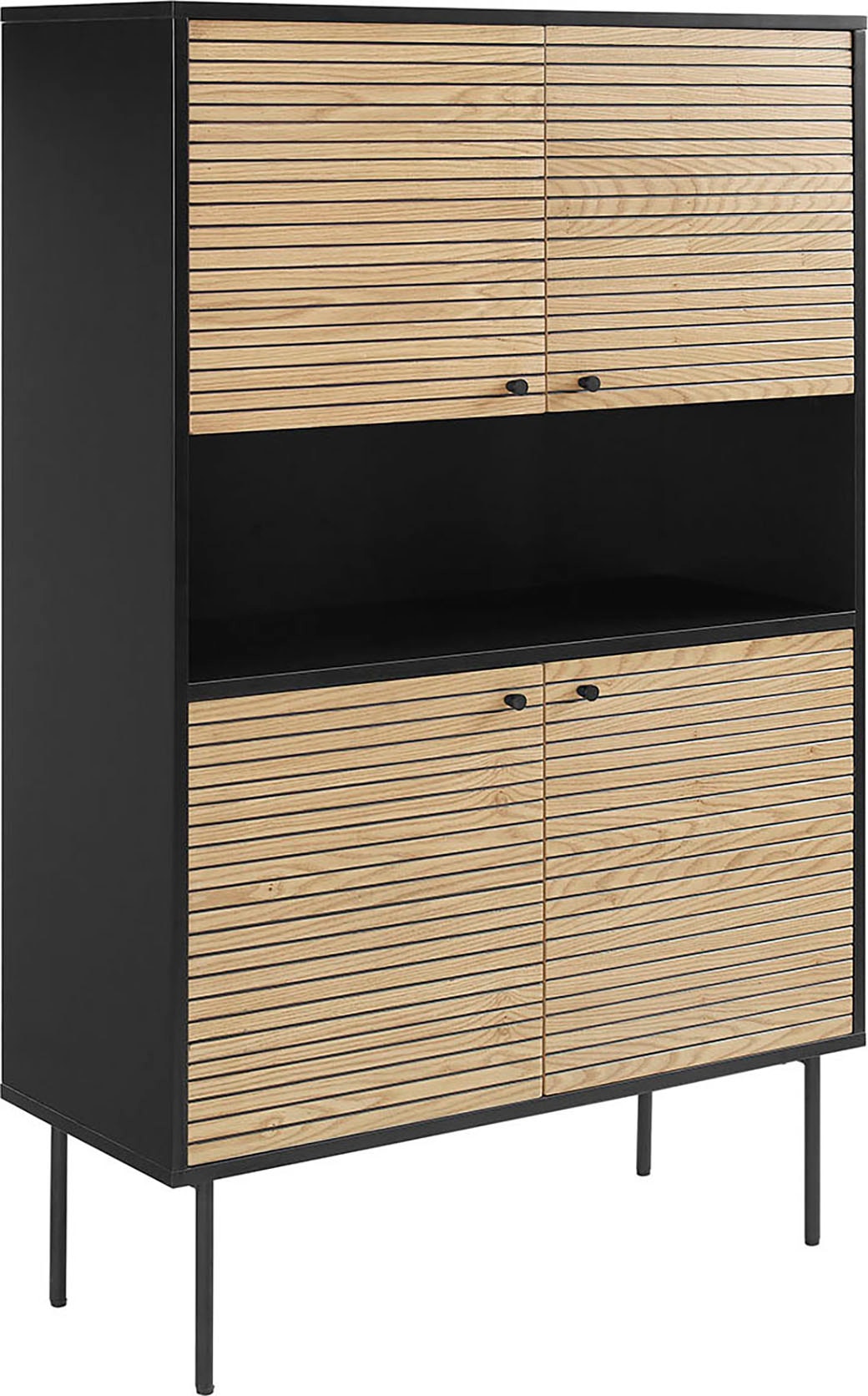 SalesFever Highboard »Torsby Stilvolle Hochkommode für extra Stauraum« Stau günstig online kaufen