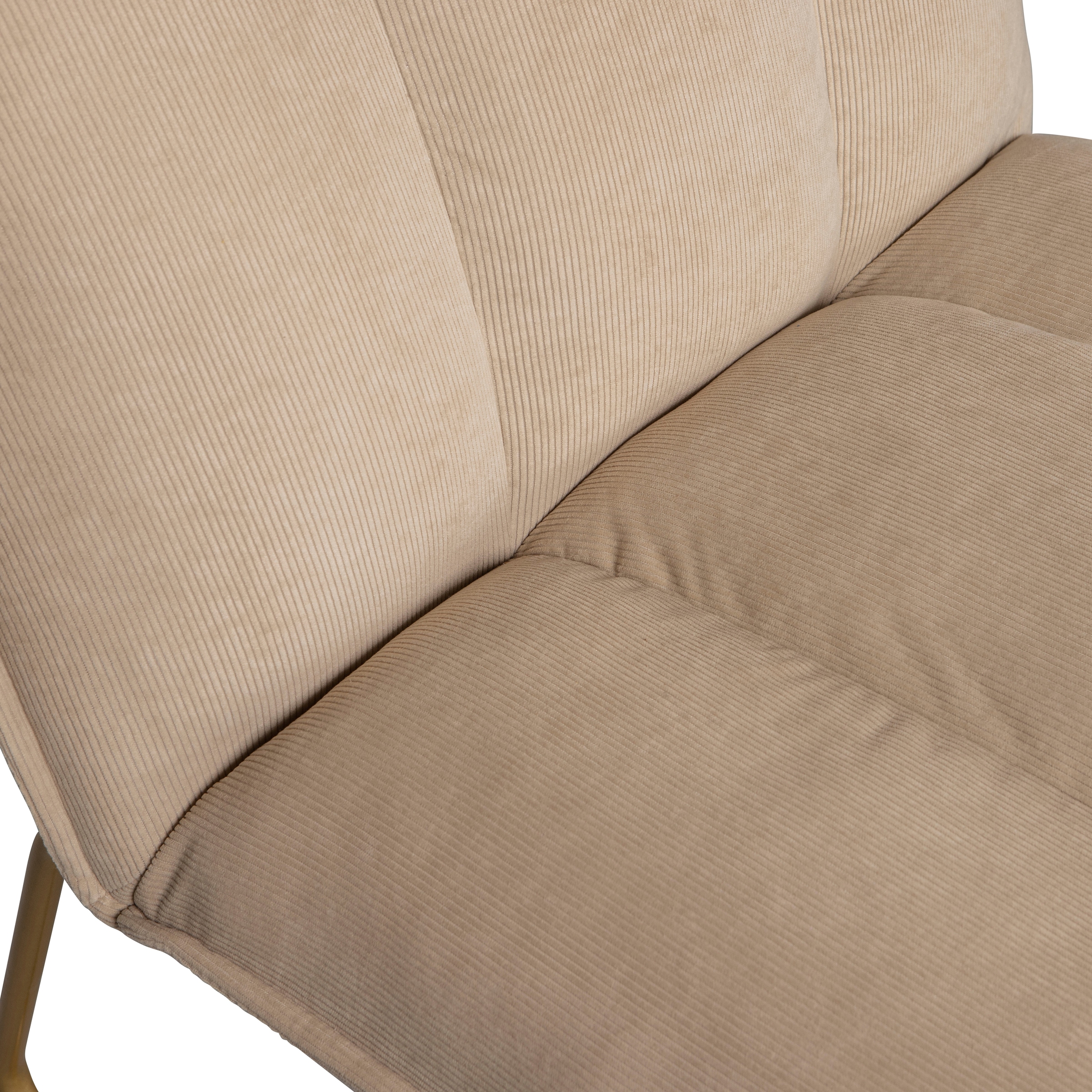 WOOOD Esszimmerstuhl »Fie mit Rippenstoff-Bezug und Metallgestell B 64 x T 71 x H 77 cm« () PU-Schaumfüllung, Tragkraft 120 kg, einfach zu montieren