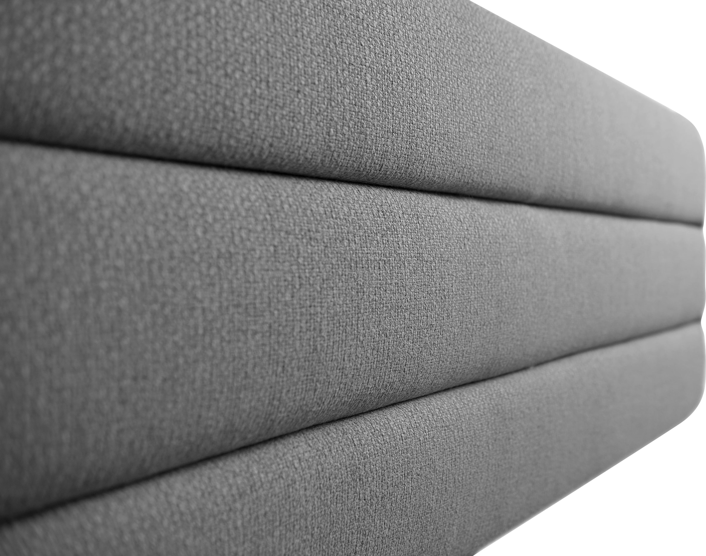 OTTO products Polsterbett »Merrit«, Quernaht im Kopf- und Fußteil, in 5 Breiten, auch in 220 cm Länge