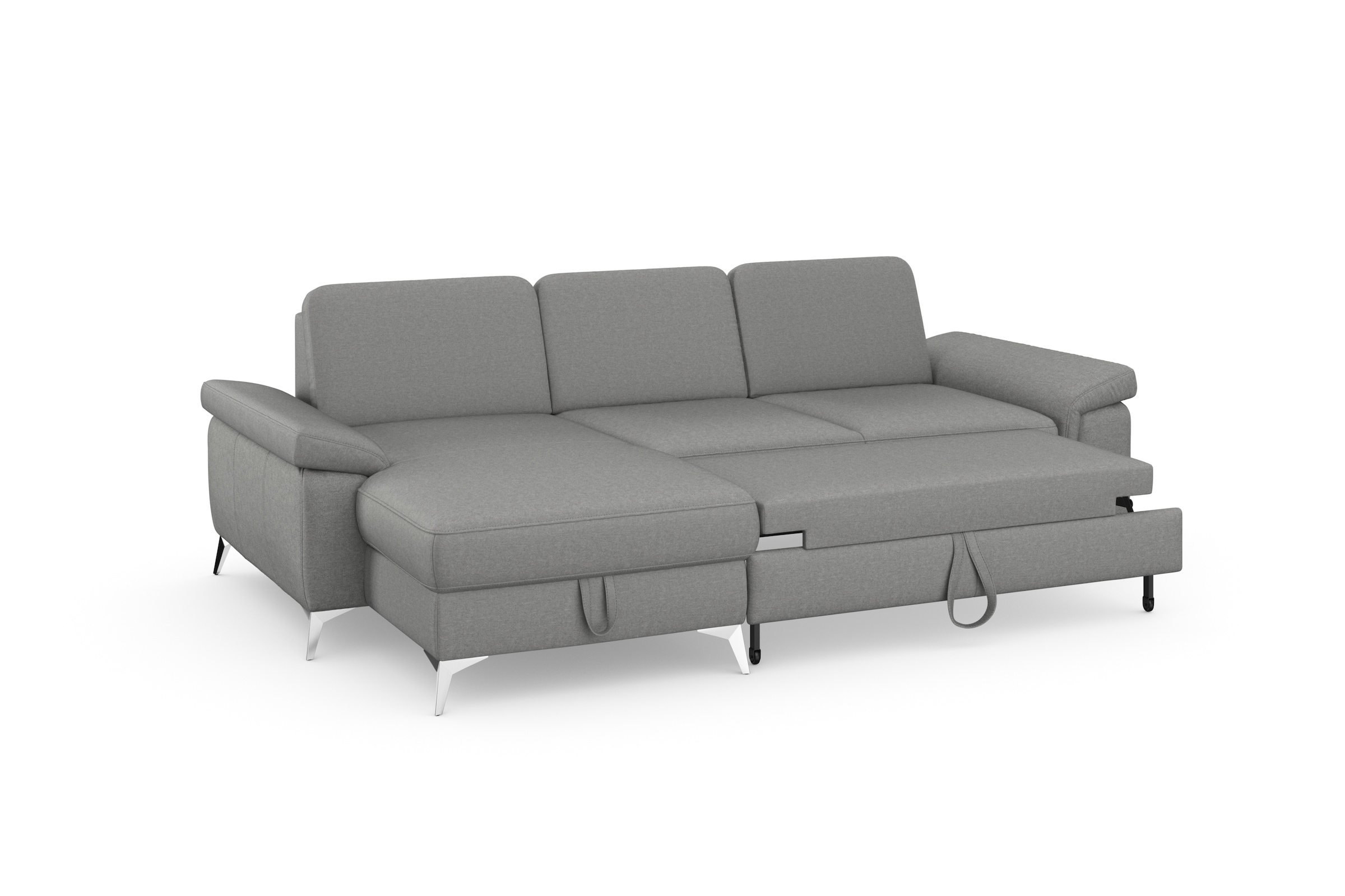 sit&more Ecksofa »Padua L-Form«, inklusive Sitztiefenverstellung, Armteilfunktion und Federkern