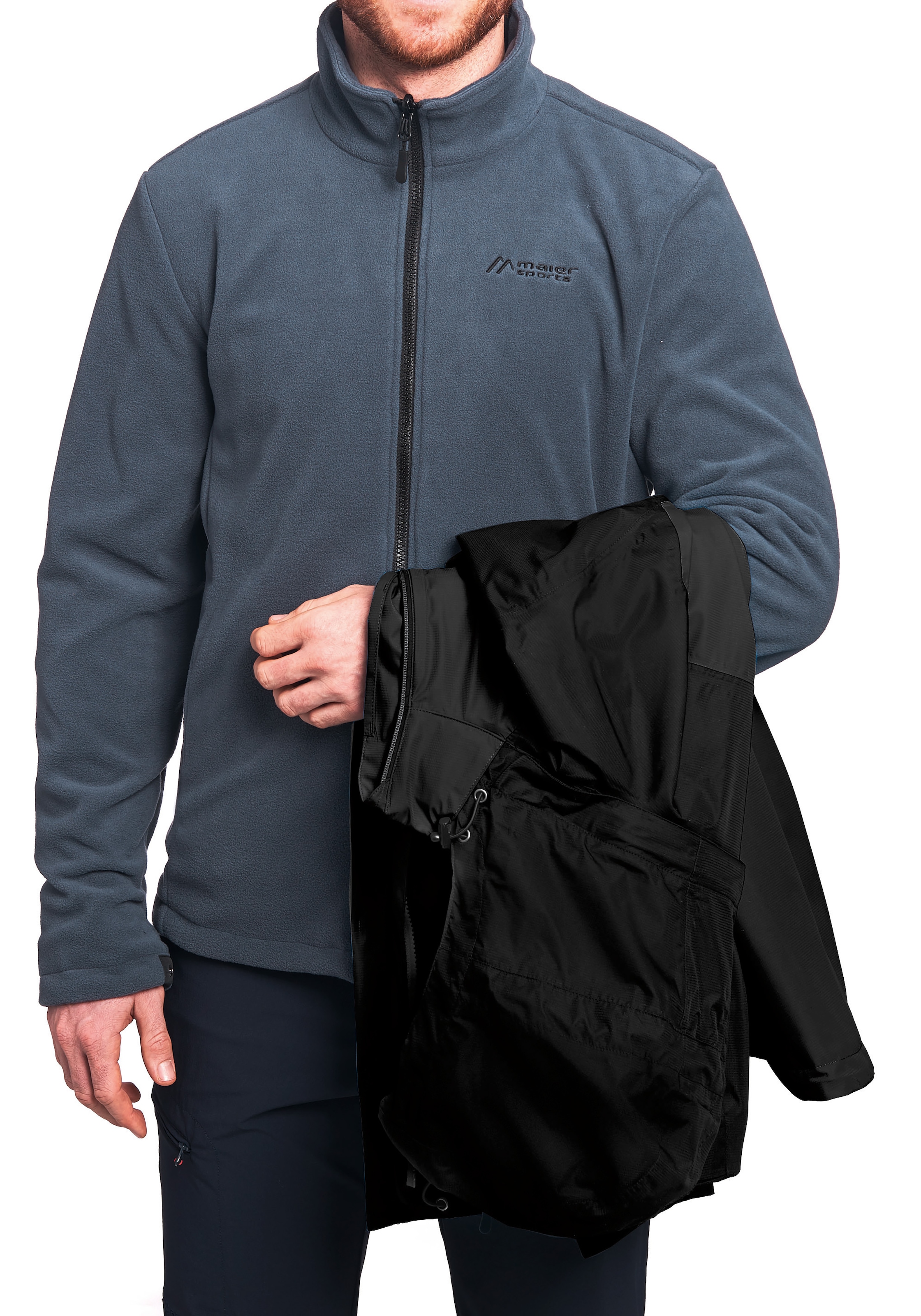 Maier Sports Funktionsjacke »Gregale DJ M« Herren Wanderjacke wasserdicht, Outdoorjacke mit Kapuze