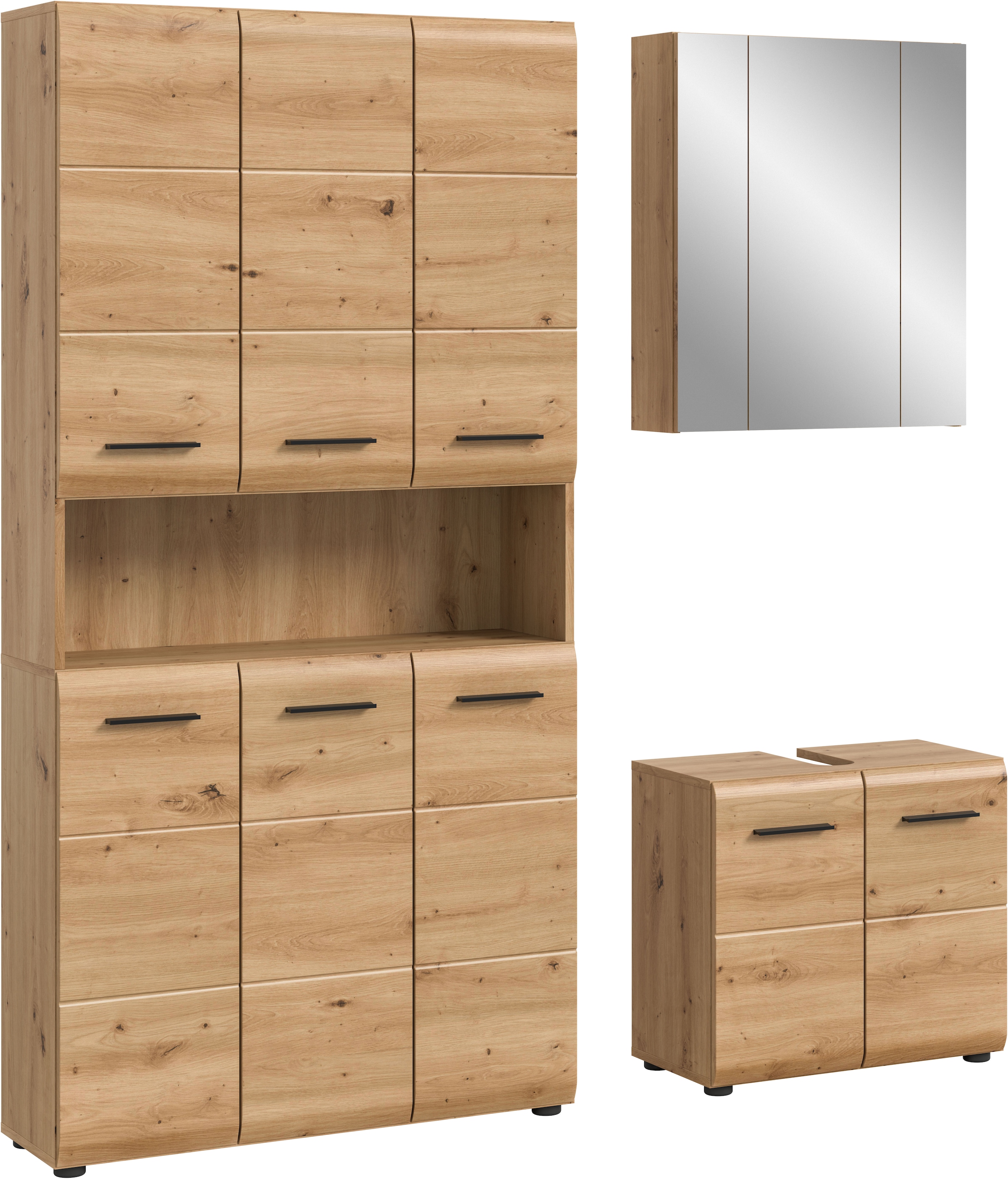 INOSIGN Badezimmer-Set Set, 4 Stk. tlg. Florenz, Badkombination 3-tlg., Art günstig online kaufen