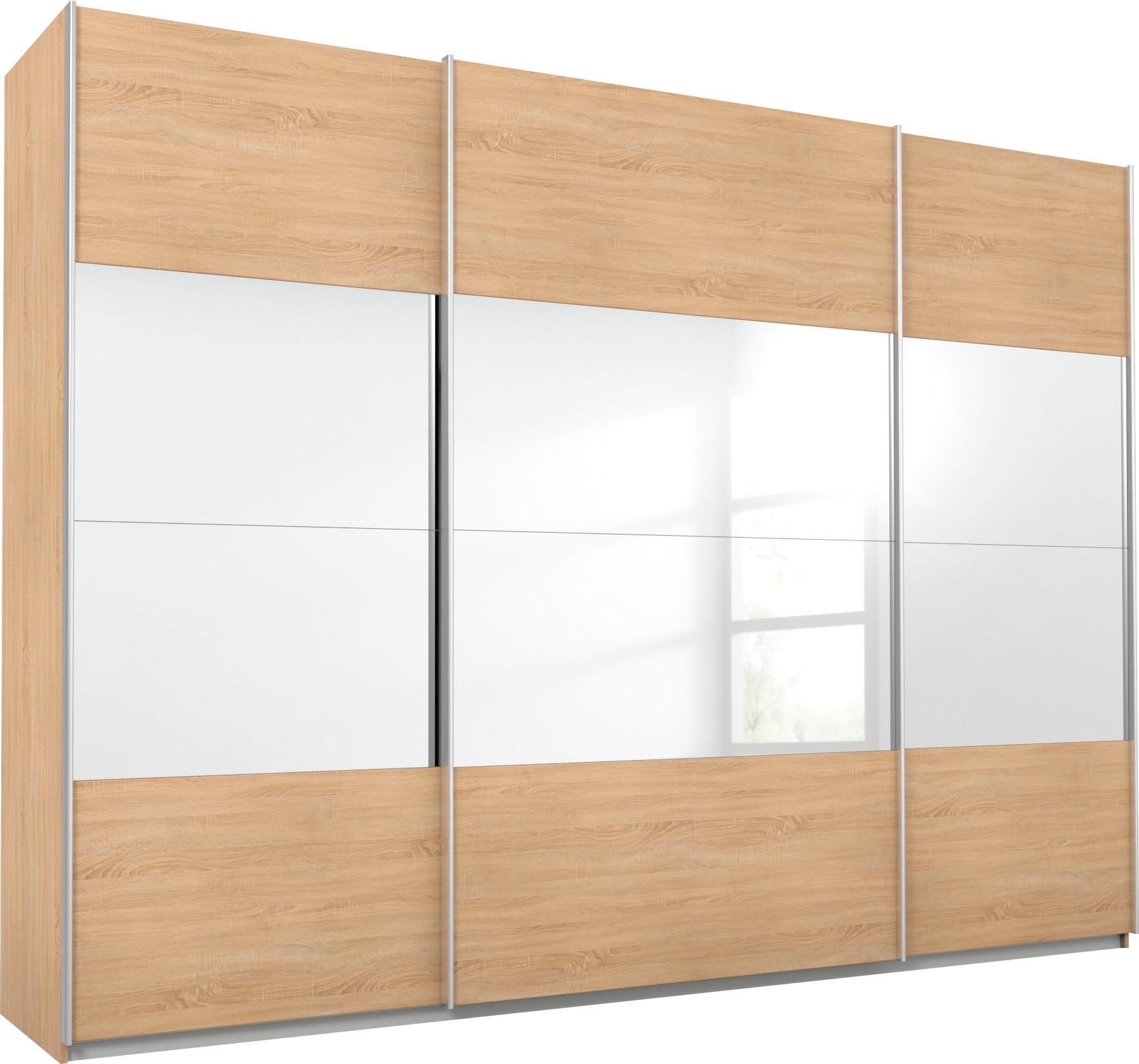 rauch Schwebetürenschrank »Quadra«, mit Spiegelelementen