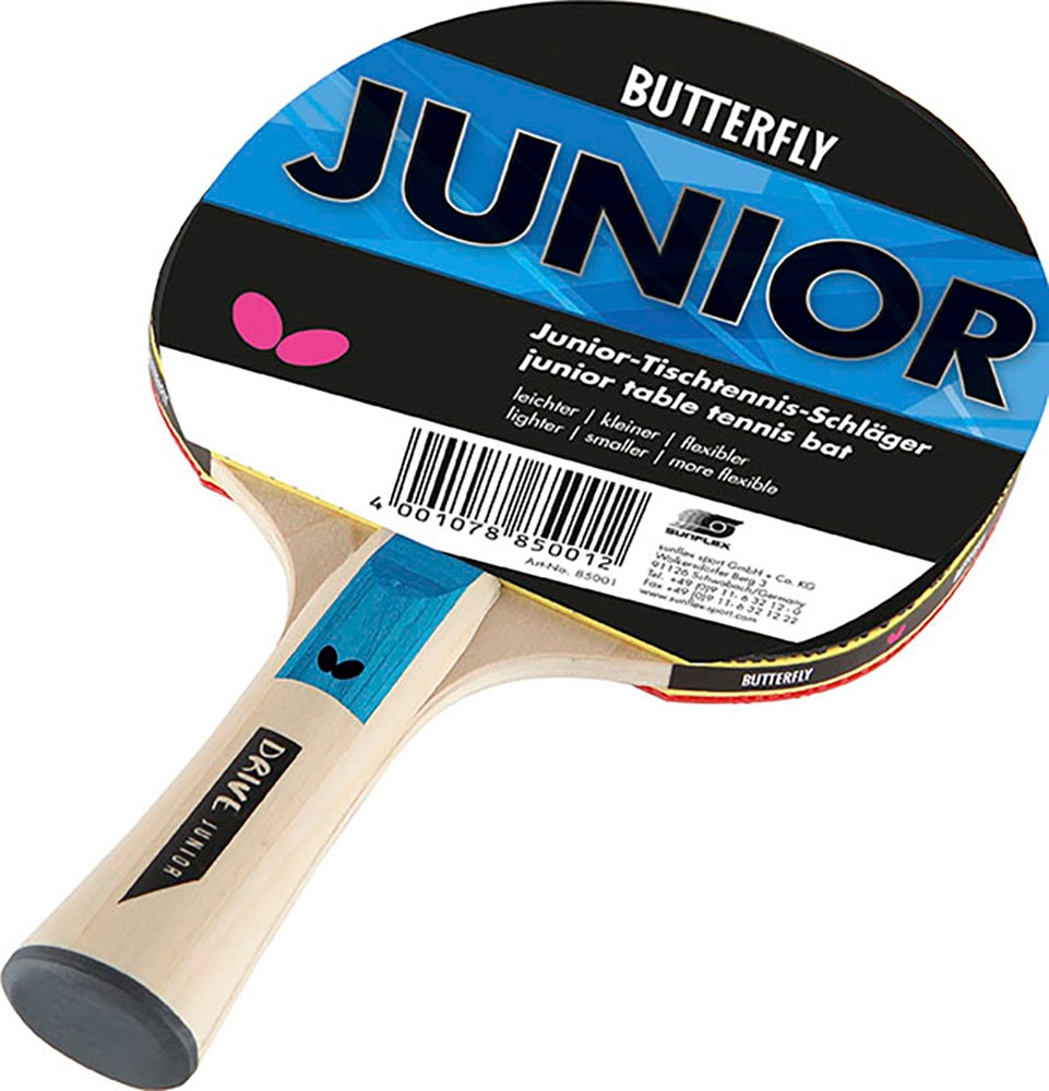 Butterfly Tischtennisschläger »2er Set Butterfly Junior, Schläger Racket Bat«, (1 tlg.)
