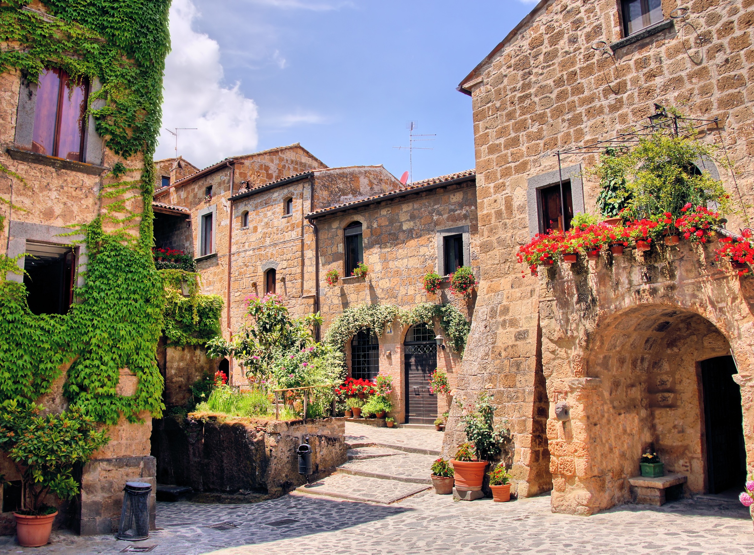 Papermoon Fototapete »Italian Old Village« glatt günstig online kaufen