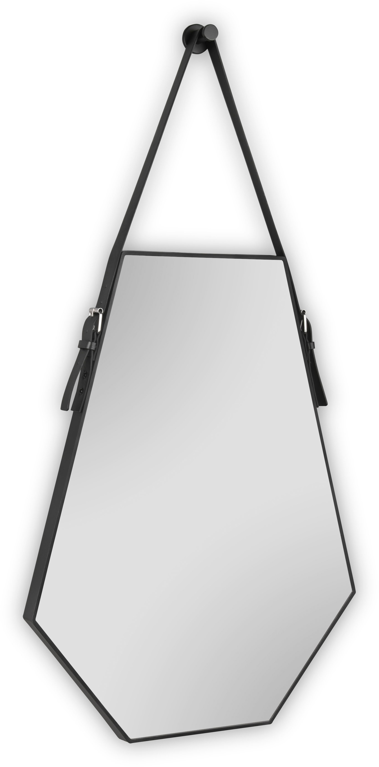 MIRRORS AND MORE Dekospiegel »Emmi« sechseckige Form, dekoratives Lederband günstig online kaufen