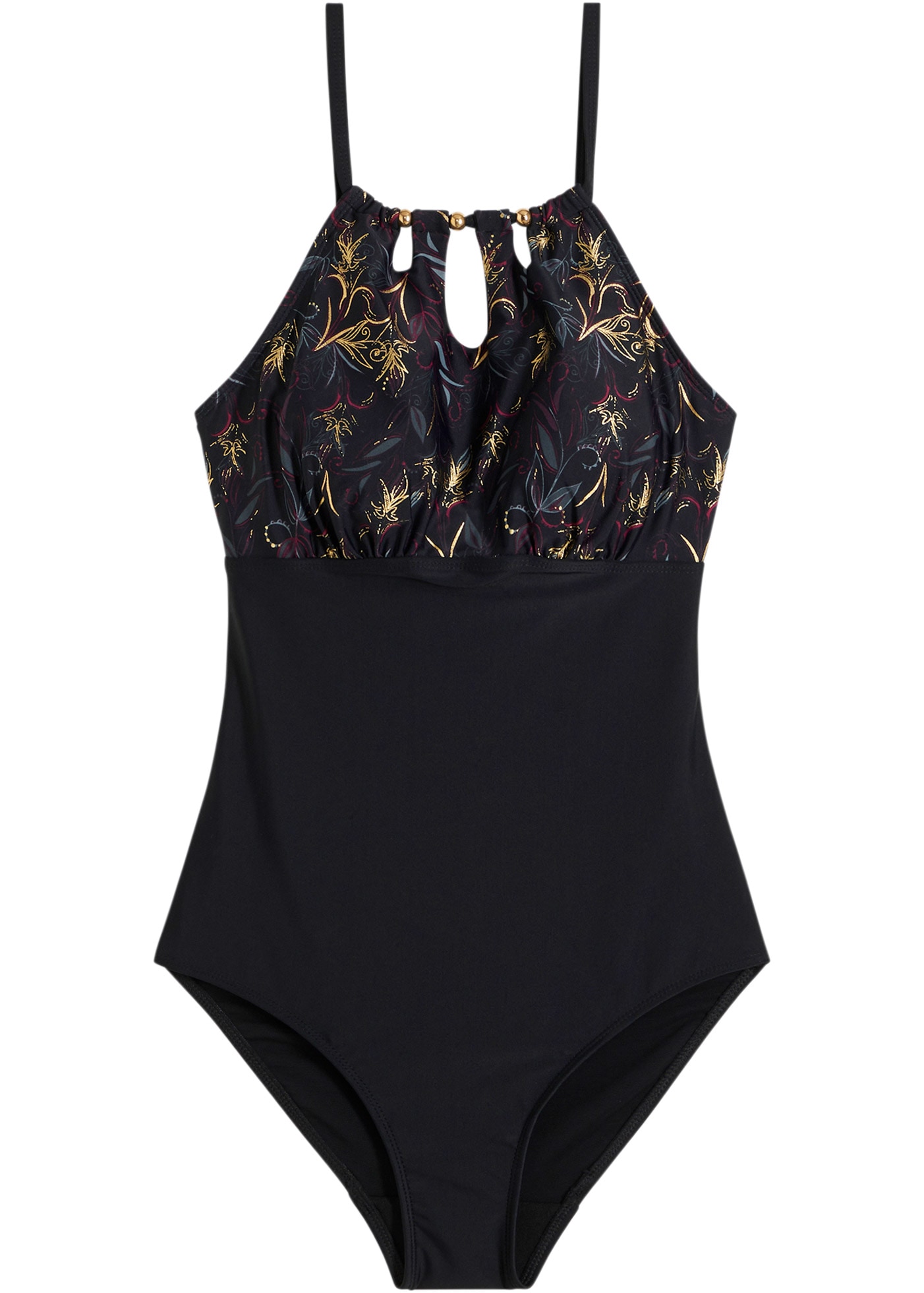 bonprix Badeanzug mit Medium Shape-Effekt, verstellbare Träger, mit Formfutter