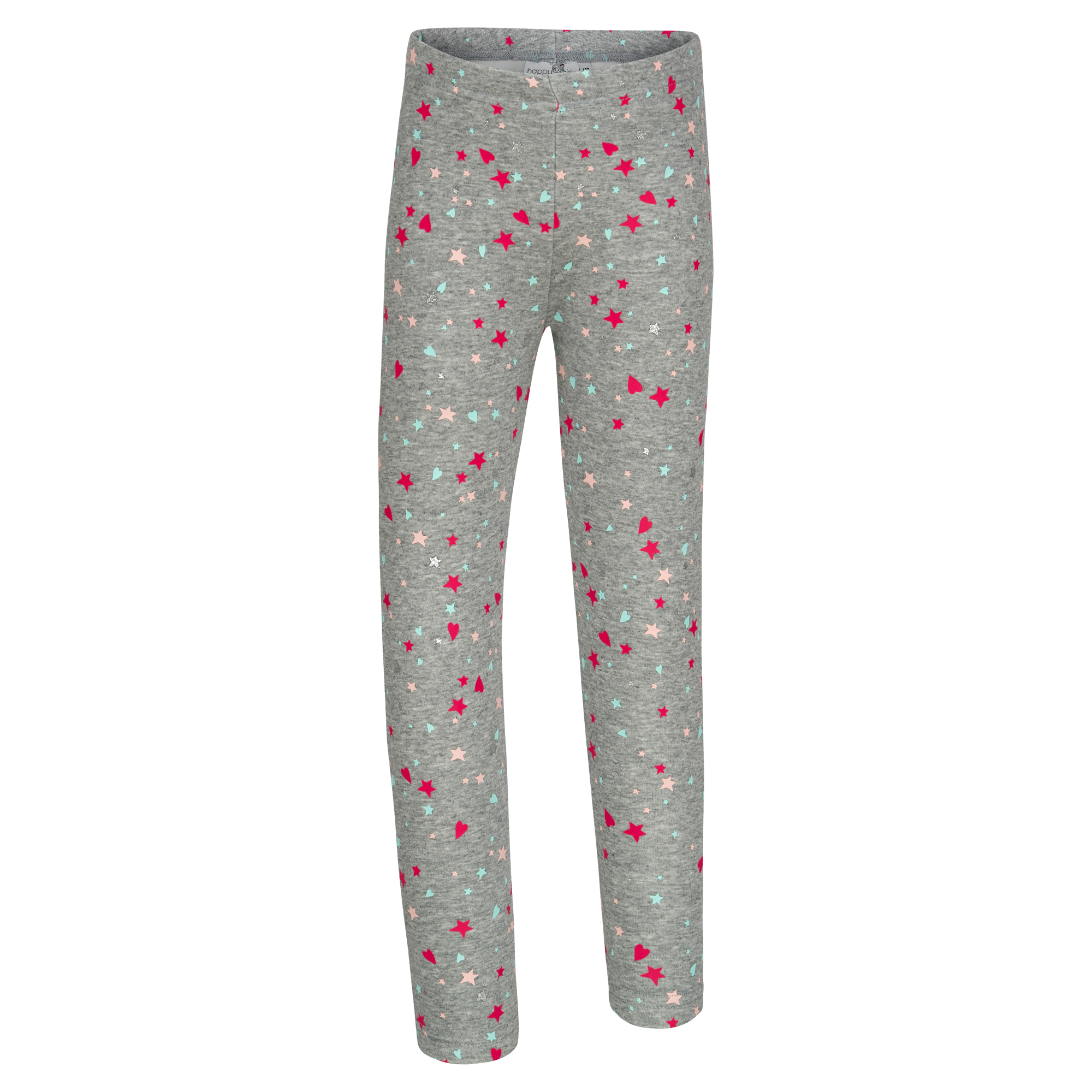 happy girls Sweatleggings  im tollen Sternen-Herzen-Alloverprint