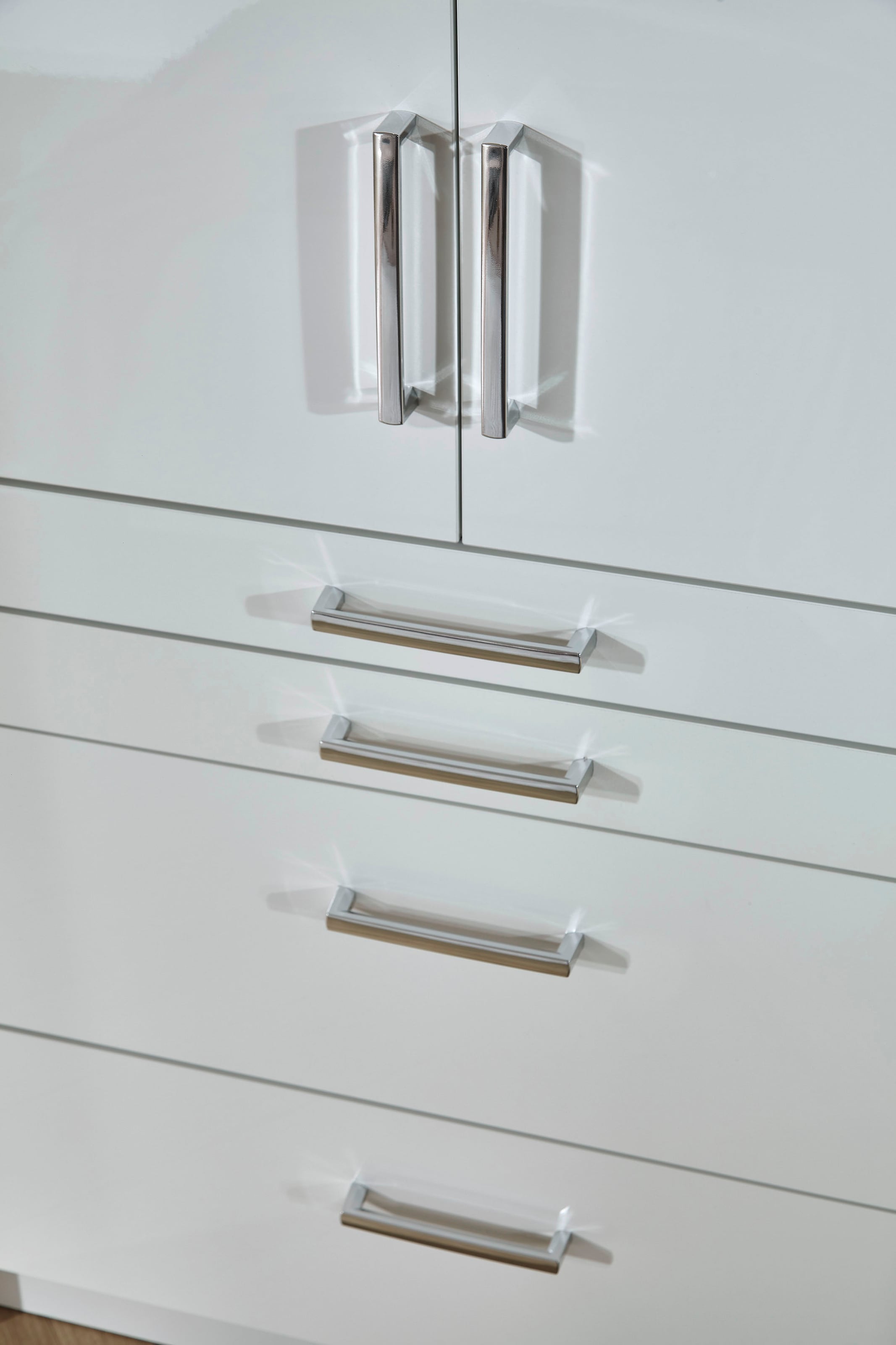 rauch Drehtürenschrank »Kleiderschrank Schrank Garderobe Garderobenschrank Topseller HOMBURG«, inkl. Passepartout, oberer Schubkasten mit Einteilung MADE IN GERMANY