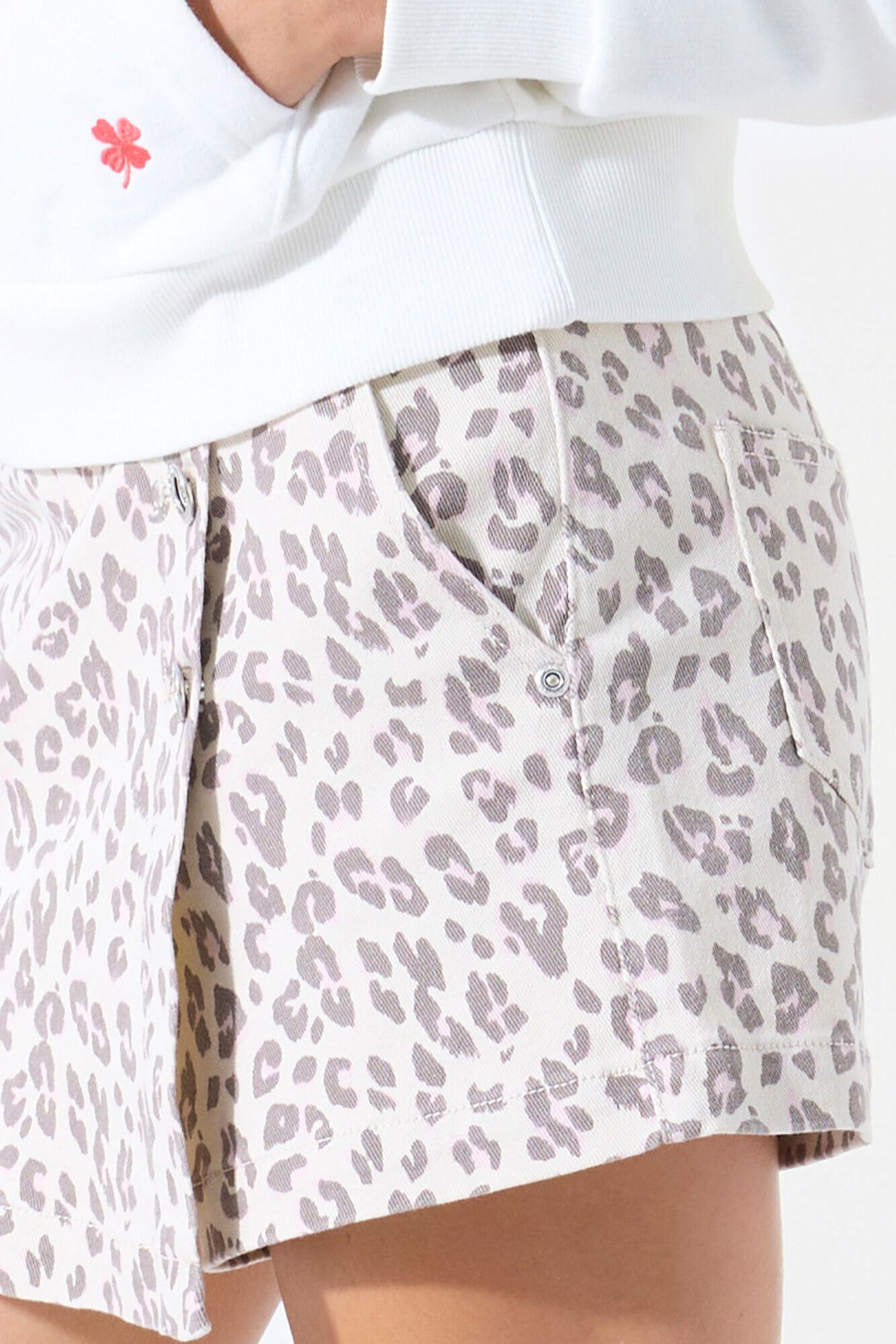 Garcia Shorts  Skort, halb Short halb Rock, im Leo-Look, für Girls