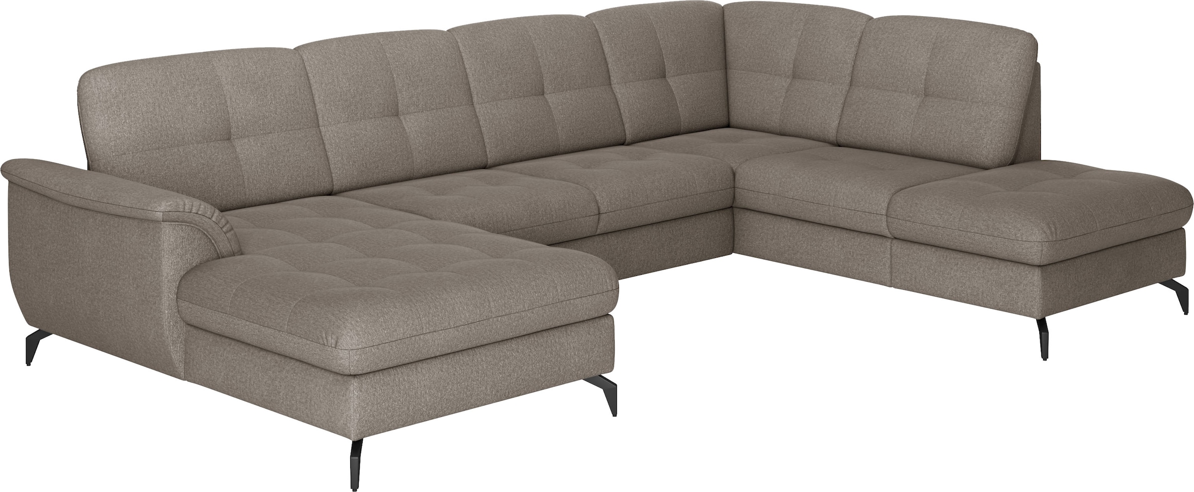 sit&more Wohnlandschaft »Zora U-Form«, wahlweise mit Bettfunktion und Bettkasten