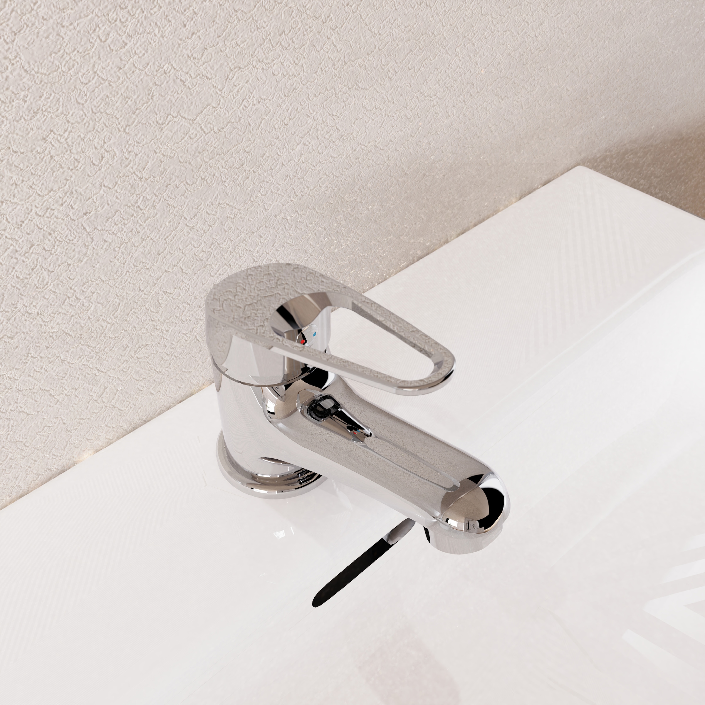 welltime Waschtischarmatur »BARI« Der Platzsparklassiker in frischem Design