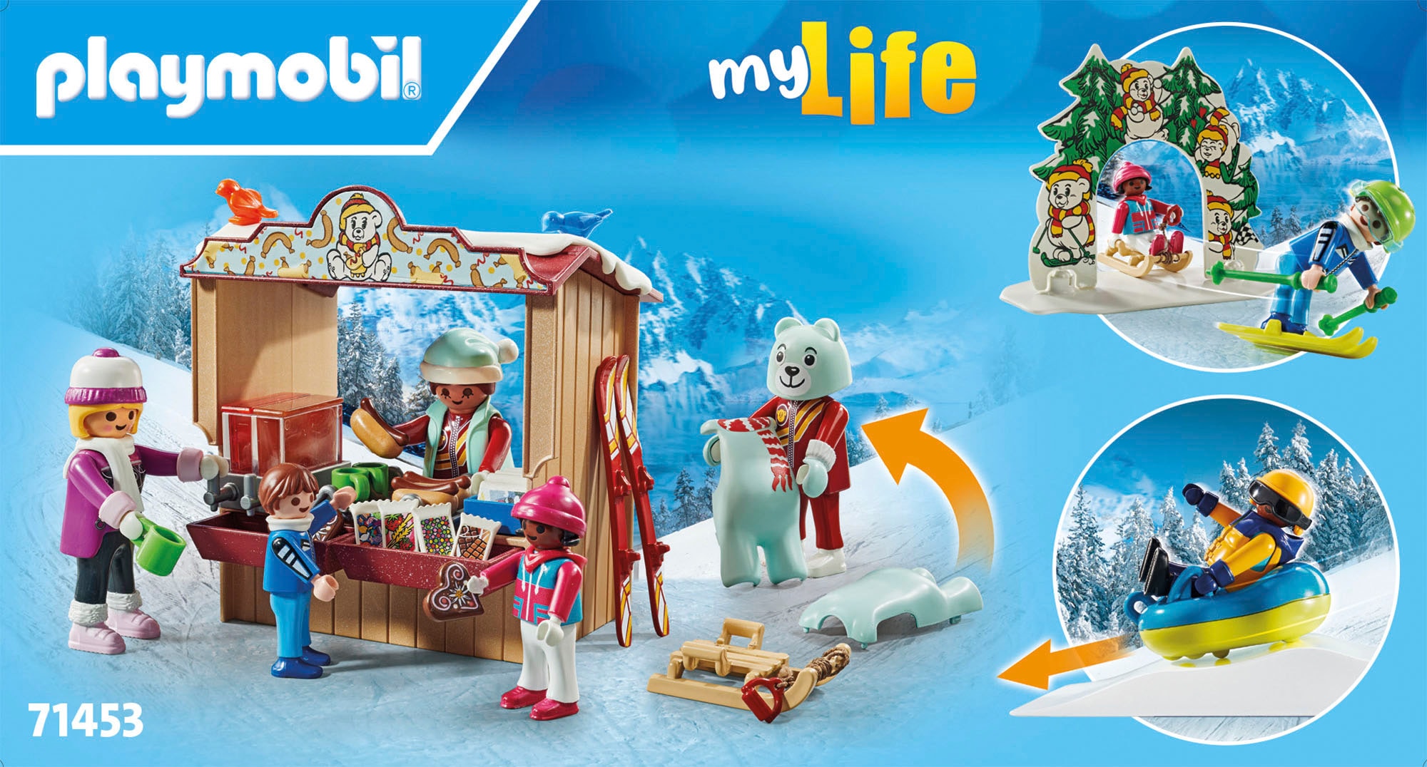 Playmobil® Konstruktions-Spielset »Skiwelt (71453), Family Fun«, (135 St.), Made in Europe