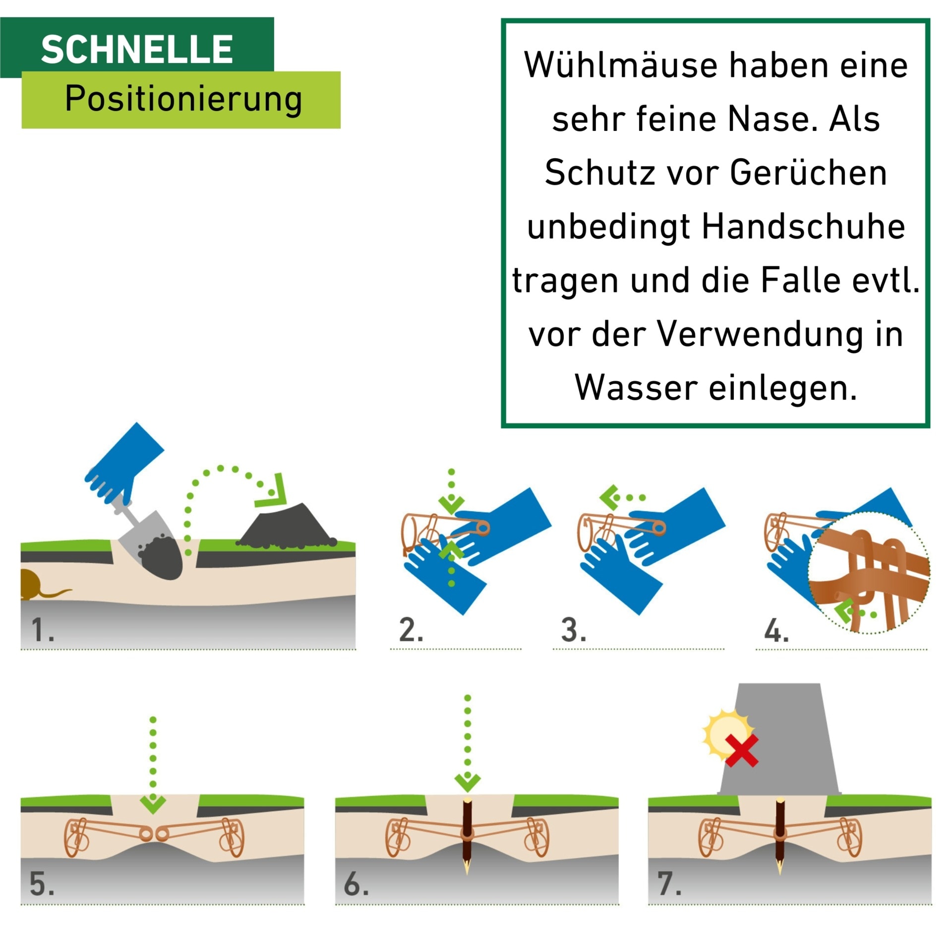 Windhager Schlagfalle »Draht-Wühlmausfalle im Doppelpack« Wühlmausbekämpfung robust,  Schnappfalle 6 x 14 x 9,5 cm, Kupfer