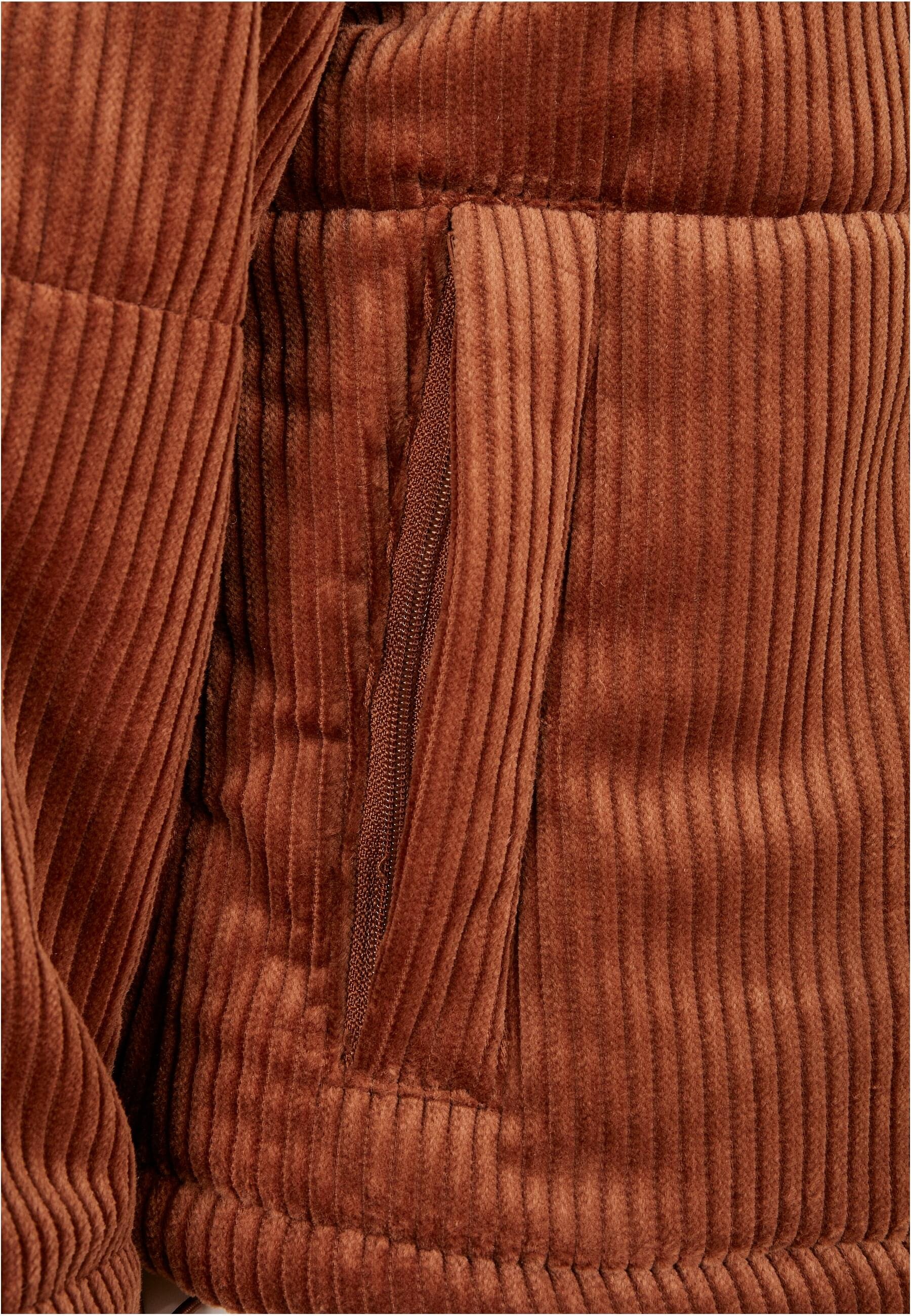 URBAN CLASSICS Winterjacke »Urban Classics Damen Ladies Corduroy Puffer Jacket« 1 Stk. tlg. ohne Kapuze