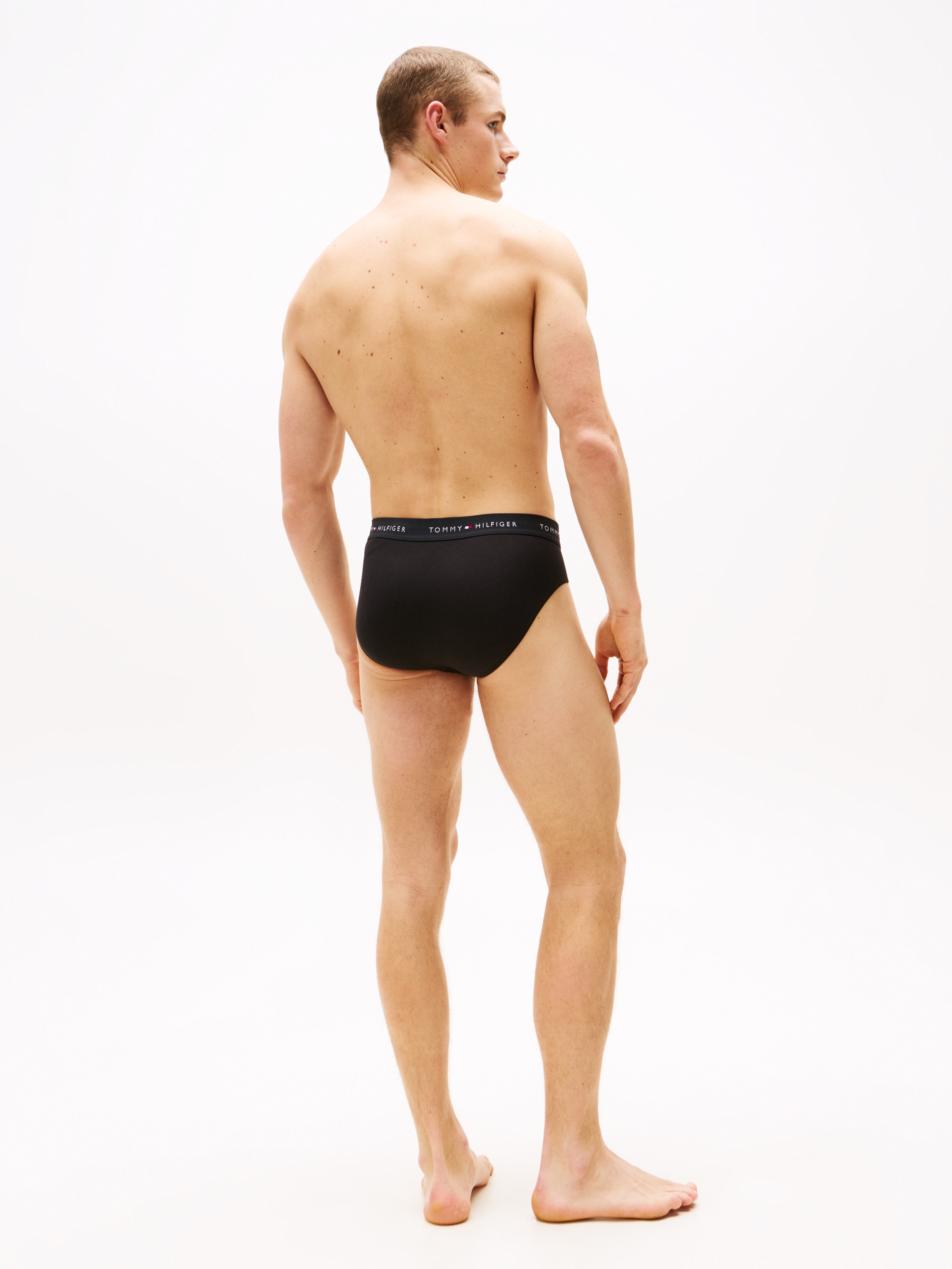 Tommy Hilfiger Underwear Slip »3P BRIEF DTM«, (Packung, 3 St., 3er), mit Logo-Elastikbund