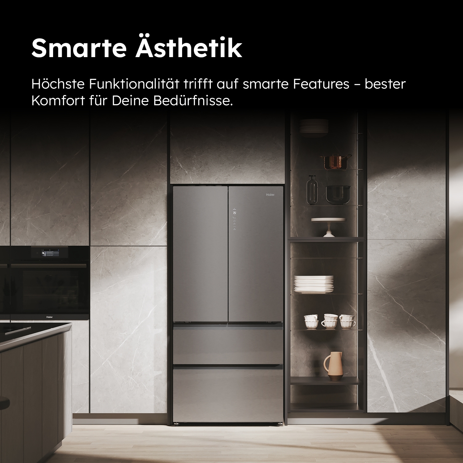 Haier French Door FD 90 SERIES 7 »HFR7819ENGC«, 190 cm hoch, 83 cm breit, Nutzinhalt: 504 Liter, HumidityZone