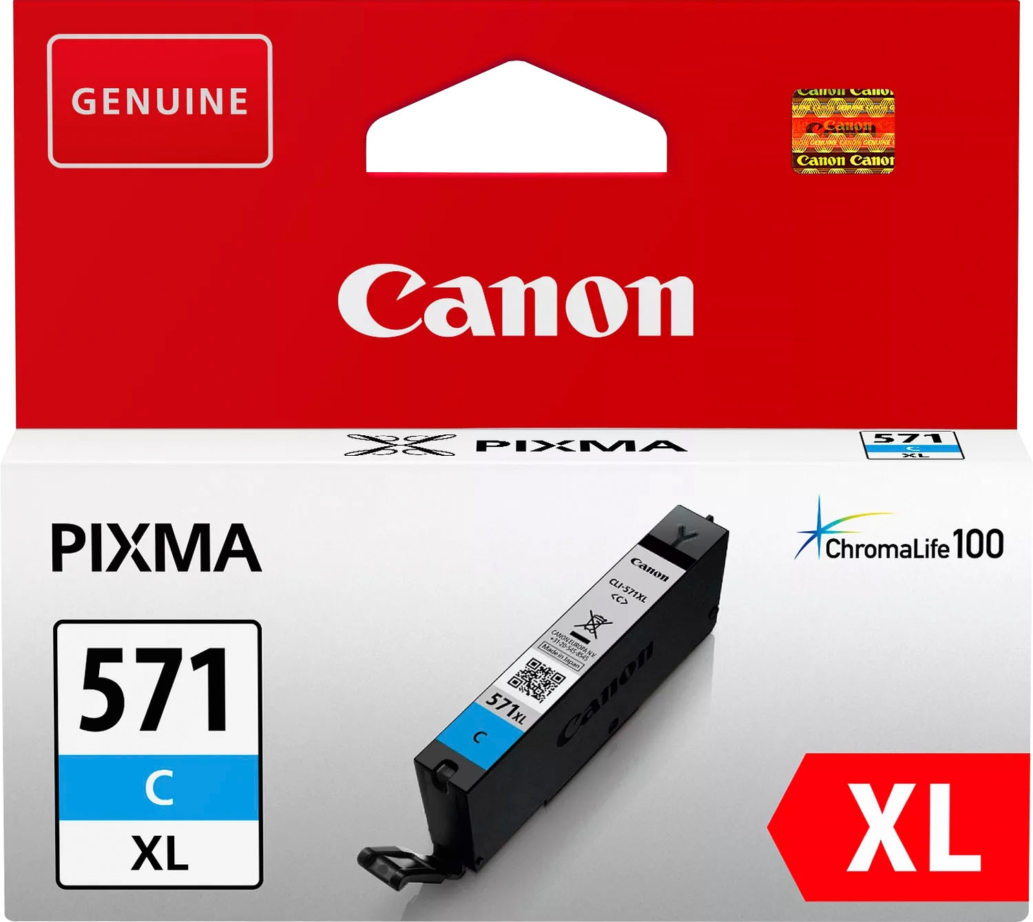 Canon Tintenpatrone »CLI-571 XL cyan«, original Druckerpatrone 571 XL