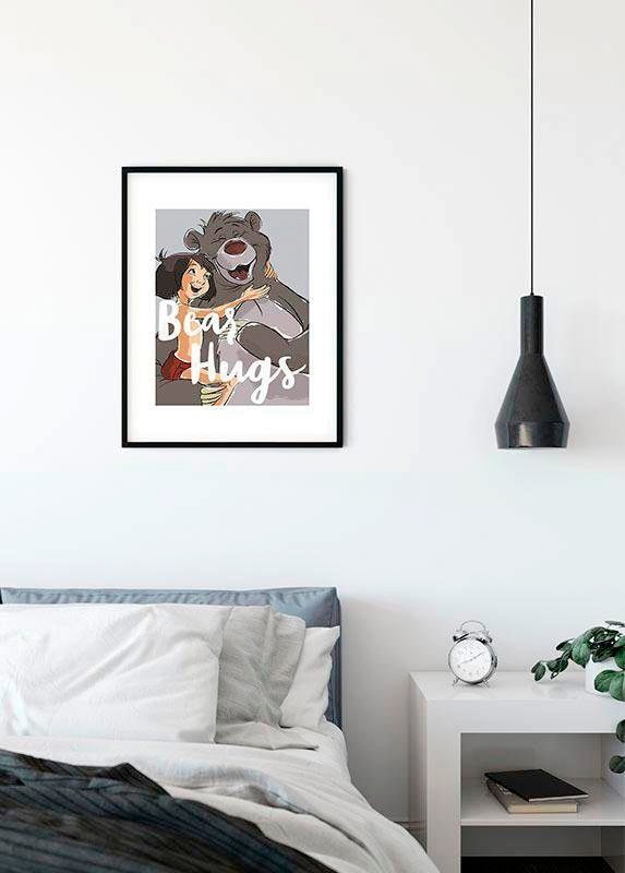 Komar Bild »Bear Hug«, Disney, (1 St.), Wandbild zur Dekoration im Kinderzimmer - ohne Rahmen