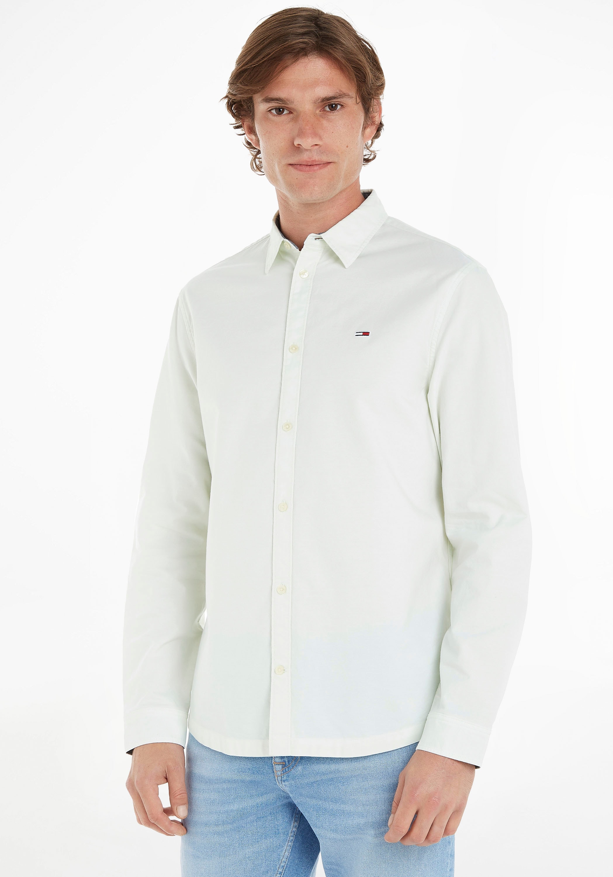 Tommy Jeans Langarmhemd »TJM CLASSIC OXFORD SHIRT«, mit Knopfleiste  bestellen | Freizeithemden
