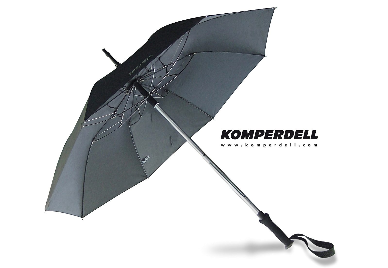»KOMPERDELL Schirm«, online Wanderstock integriertem bestellen EuroSCHIRM® Stockregenschirm integriertem mit Teleskop-Wanderstock m.