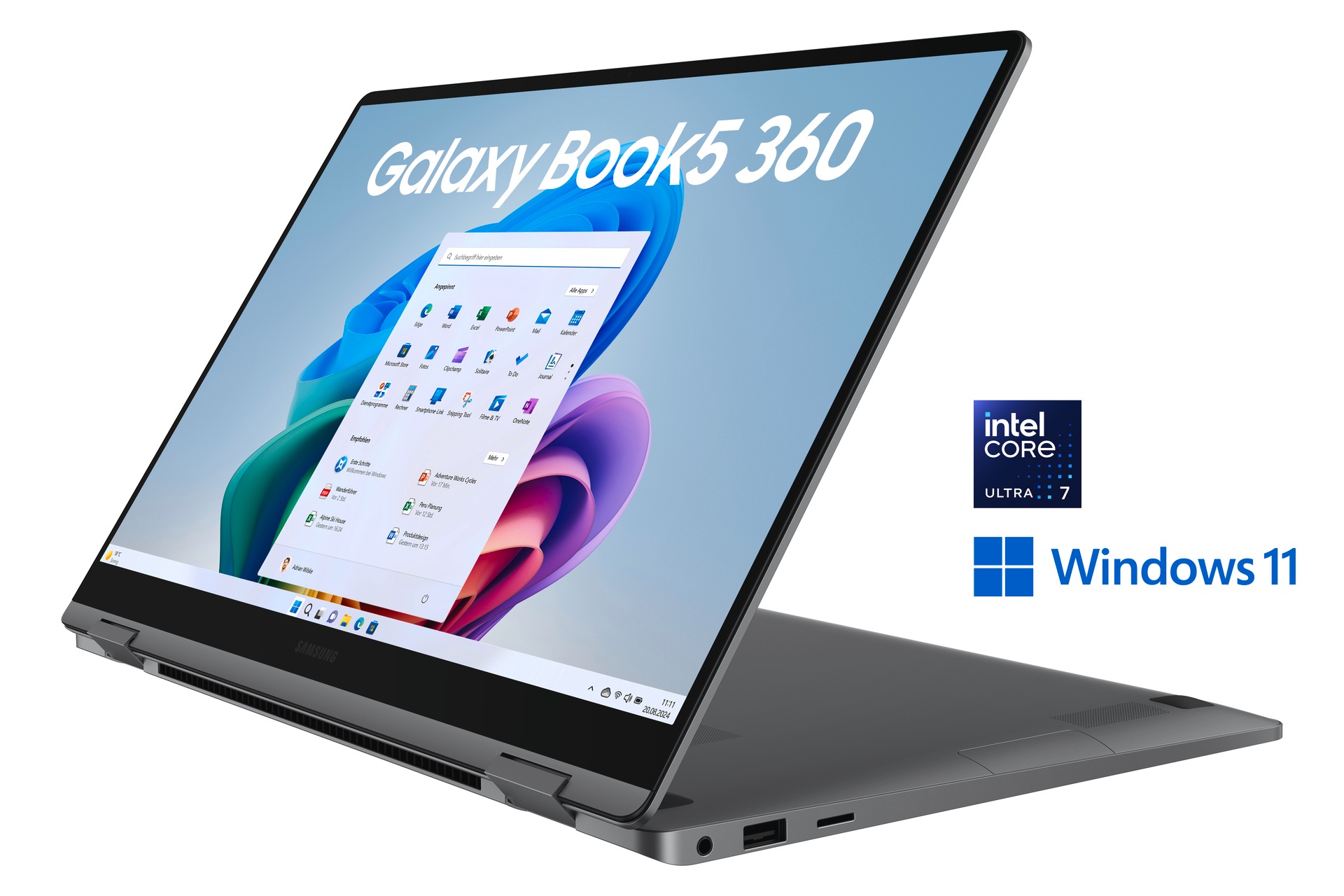 Samsung Notebook »Book5 360 15,6'' (NP750Q) Ultra7 16 GB + 512 GB«, 39,6 cm, / 15,6 Zoll, Intel, Core Ultra 7, ARC, 512 GB SSD