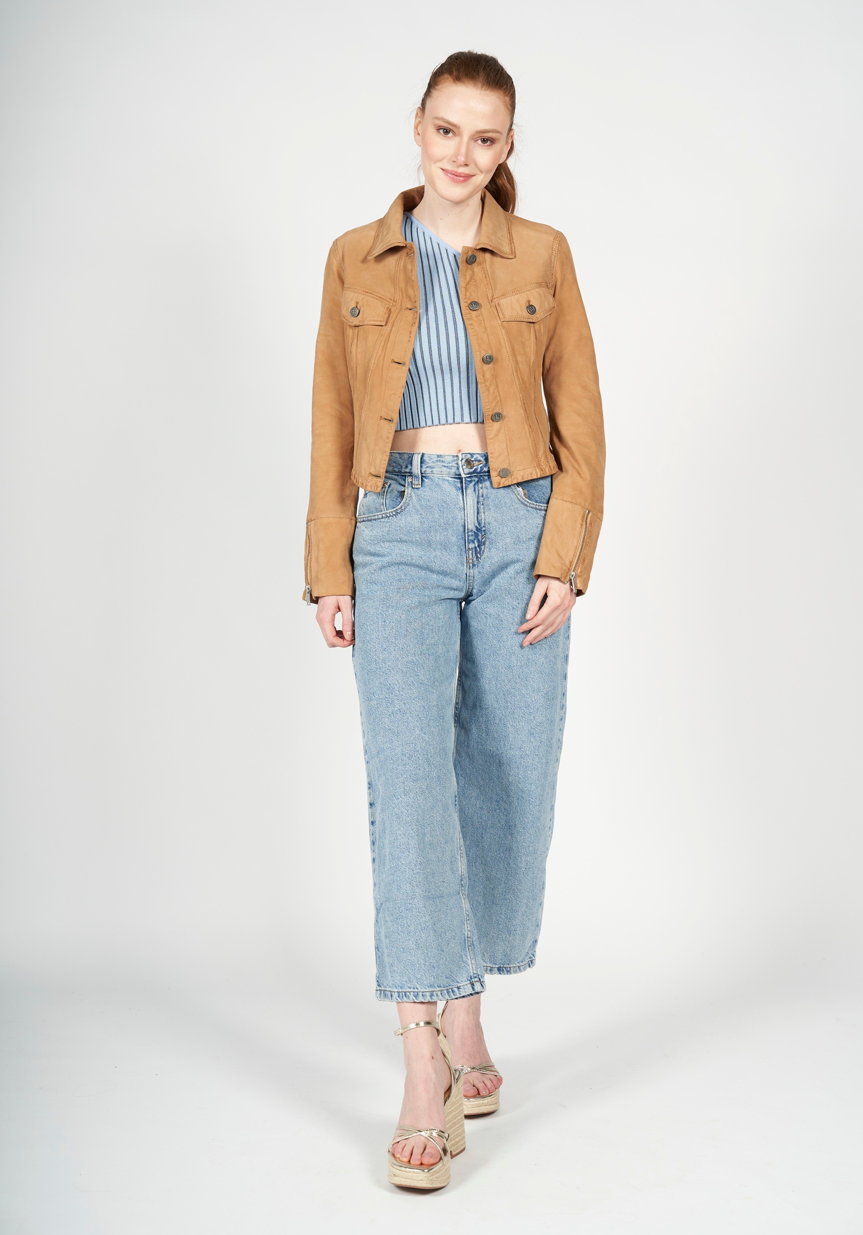 Freaky Nation Lederjacke »Nela-FN«