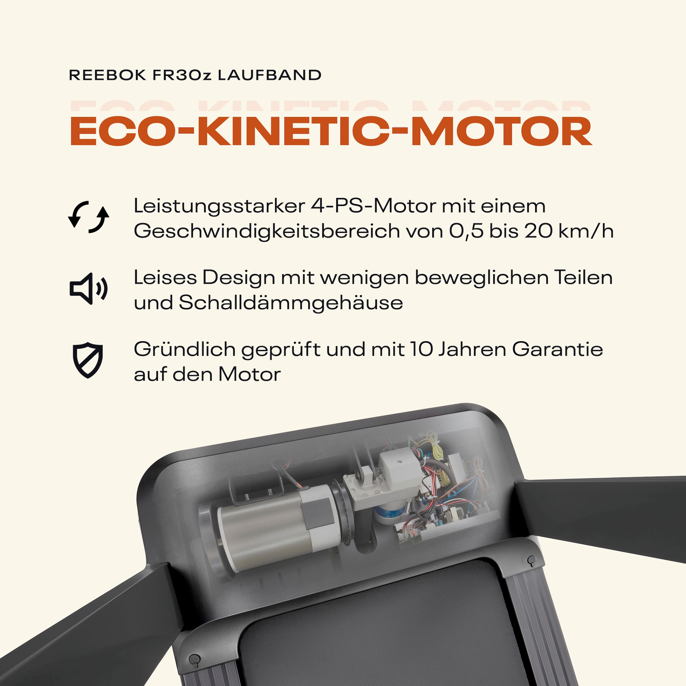 Reebok Laufband »FR30z Floatride« bis max. 20 km/h, mit Steigung, 150 kg max. Benutzergewicht