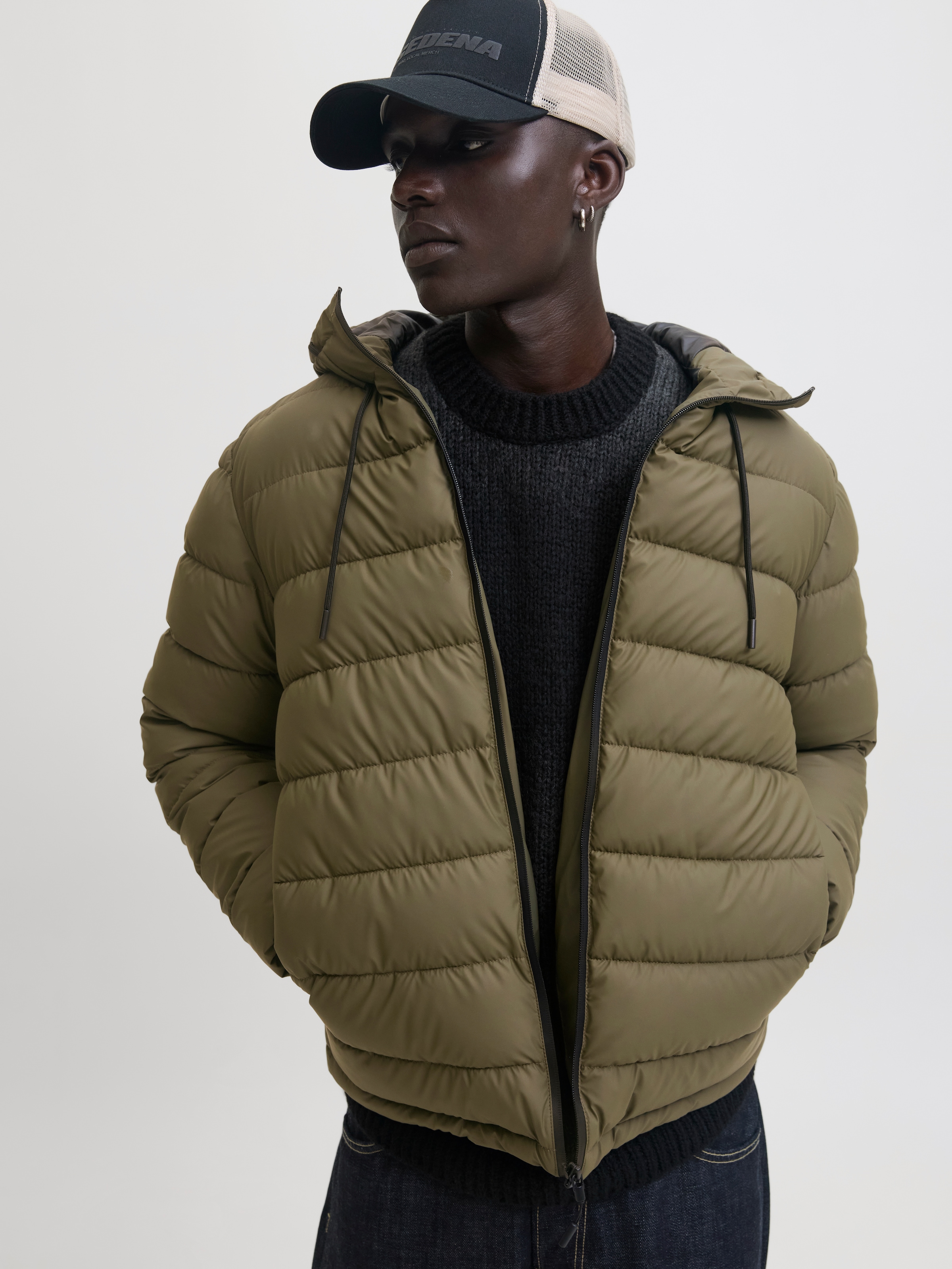 Jack & Jones Steppjacke »JCOPOINT PU PUFFER JACKET BF« mit Kapuze