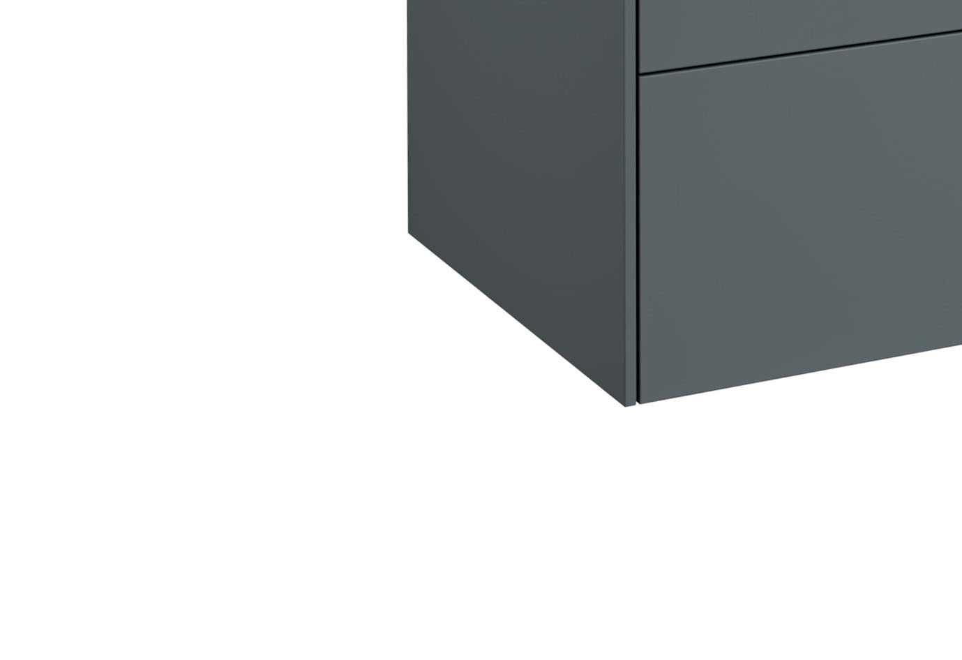 welltime Waschtisch »D-Line«, Badmöbel mit Keramik Waschbecken, Soft-Close-Funktion, Breite 101 cm