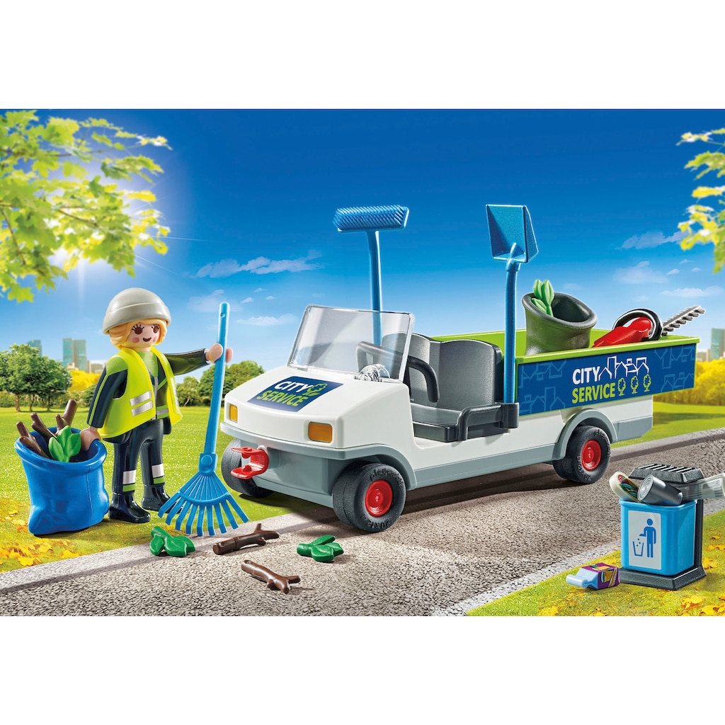 Playmobil® Konstruktions-Spielset »Stadtreinigung mit E-Fahrzeug (71433), City Action«, (42 St.)