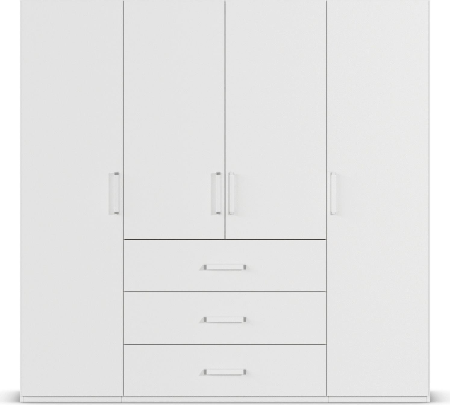 rauch Drehtürenschrank »Kleiderschrank Schrank Garderobe Schlafzimmerschrank EVELYN«, (in 2 Höhen 197 oder 210 cm erhältlich), in elegantem Stil mit Schubladen 3 Breiten und 2 Höhen MADE IN GERMANY