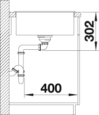 Blanco Granitspüle »AXIA III 5 S«, aus SILGRANIT®, inkl. Glasschneidebrett