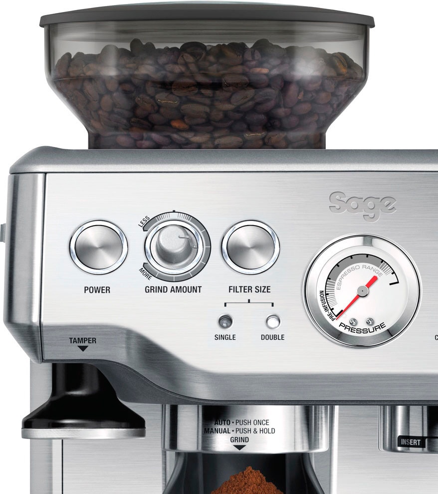 Raten Espressomaschine Sage auf Barista Express, bestellen SES875BSS2EEU1A«« »»The