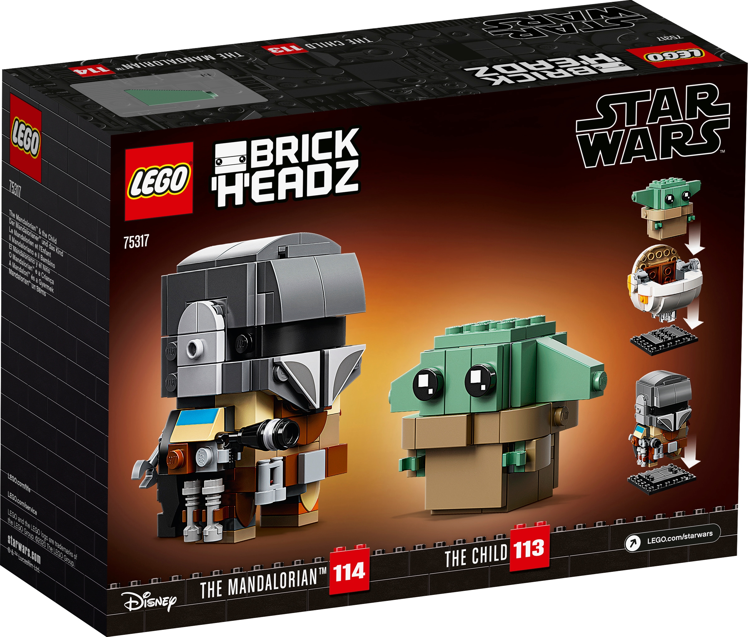 LEGO® Konstruktionsspielsteine »Der Mandalorianer™ und das Kind (75317), LEGO® Star Wars™«, (295 St.), Made in Europe